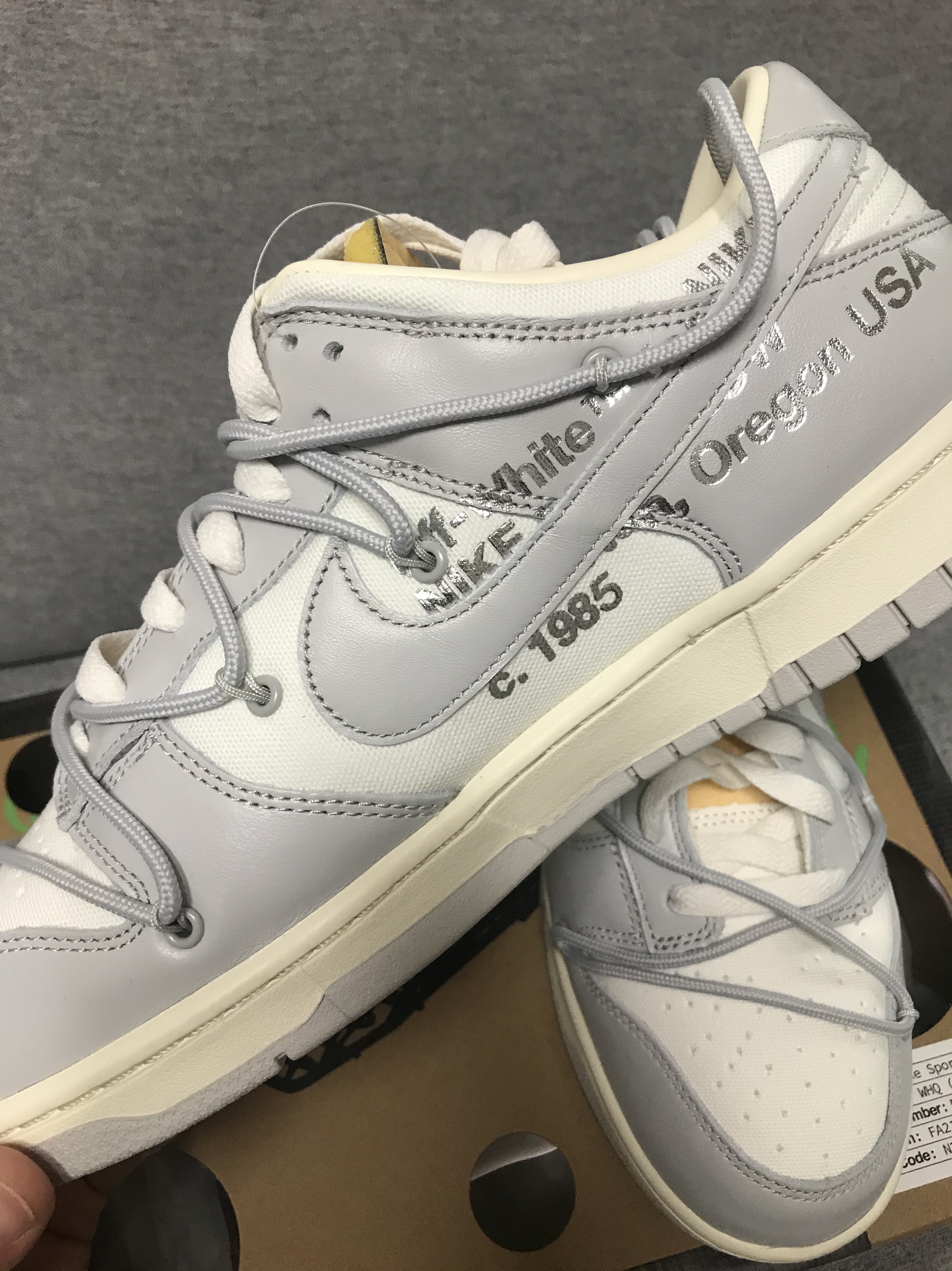 Nike x Off-White Dunk Low The 50 - Lot 46 착용 스타일 - 3