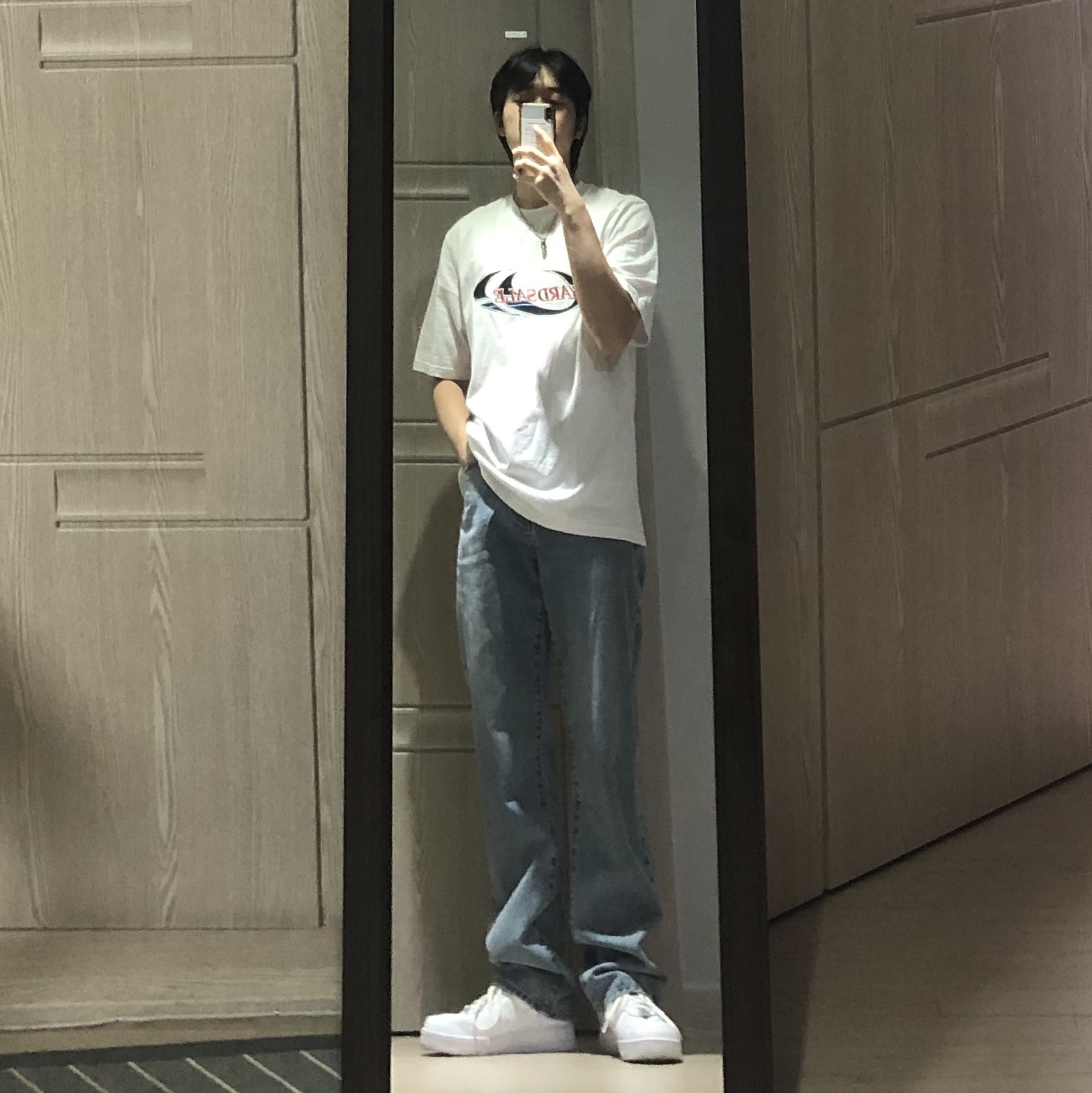 Nike Air Force 1 '07 Low White 착용 스타일