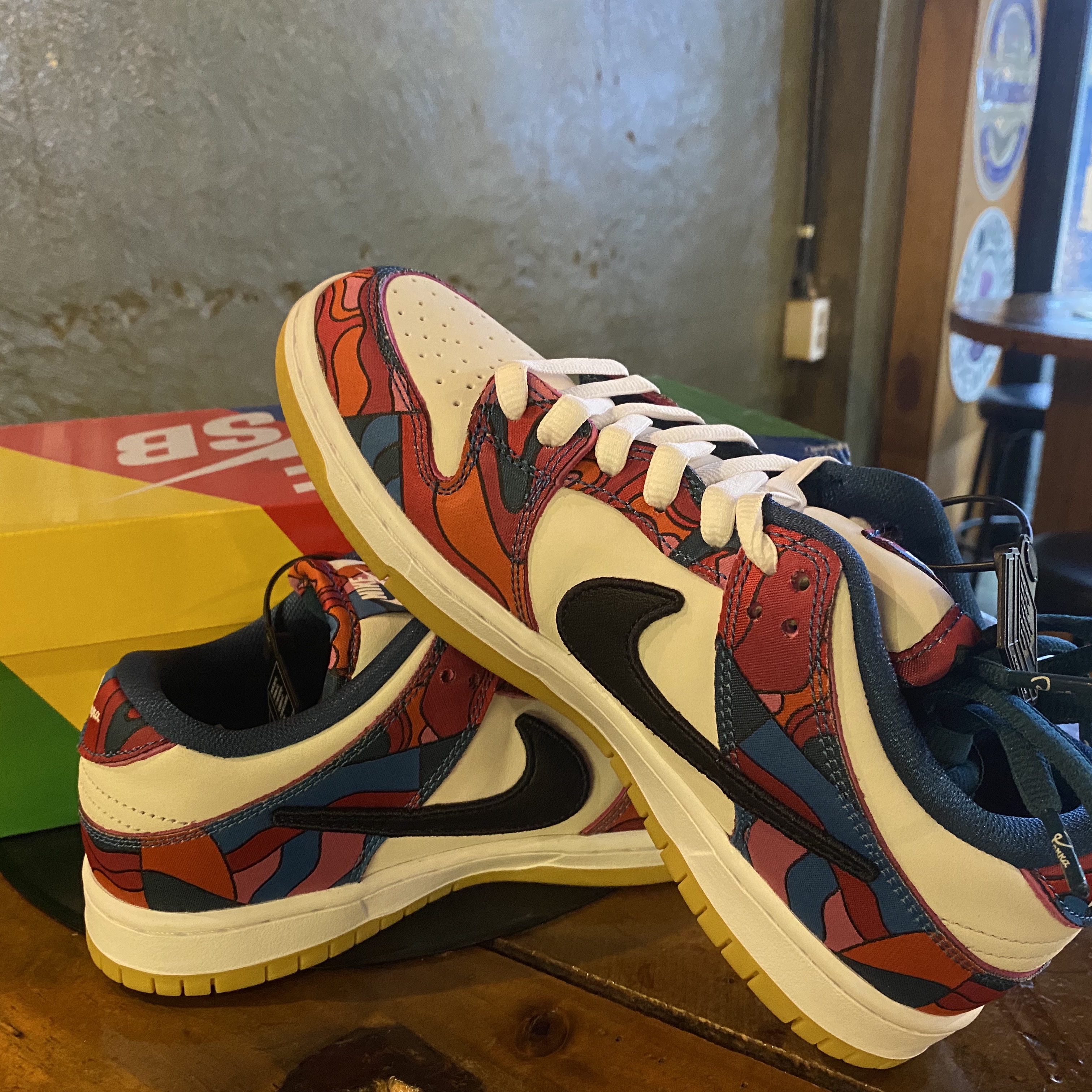 Nike x Parra SB Dunk Low Pro Abstract Art 착용 스타일 - 1