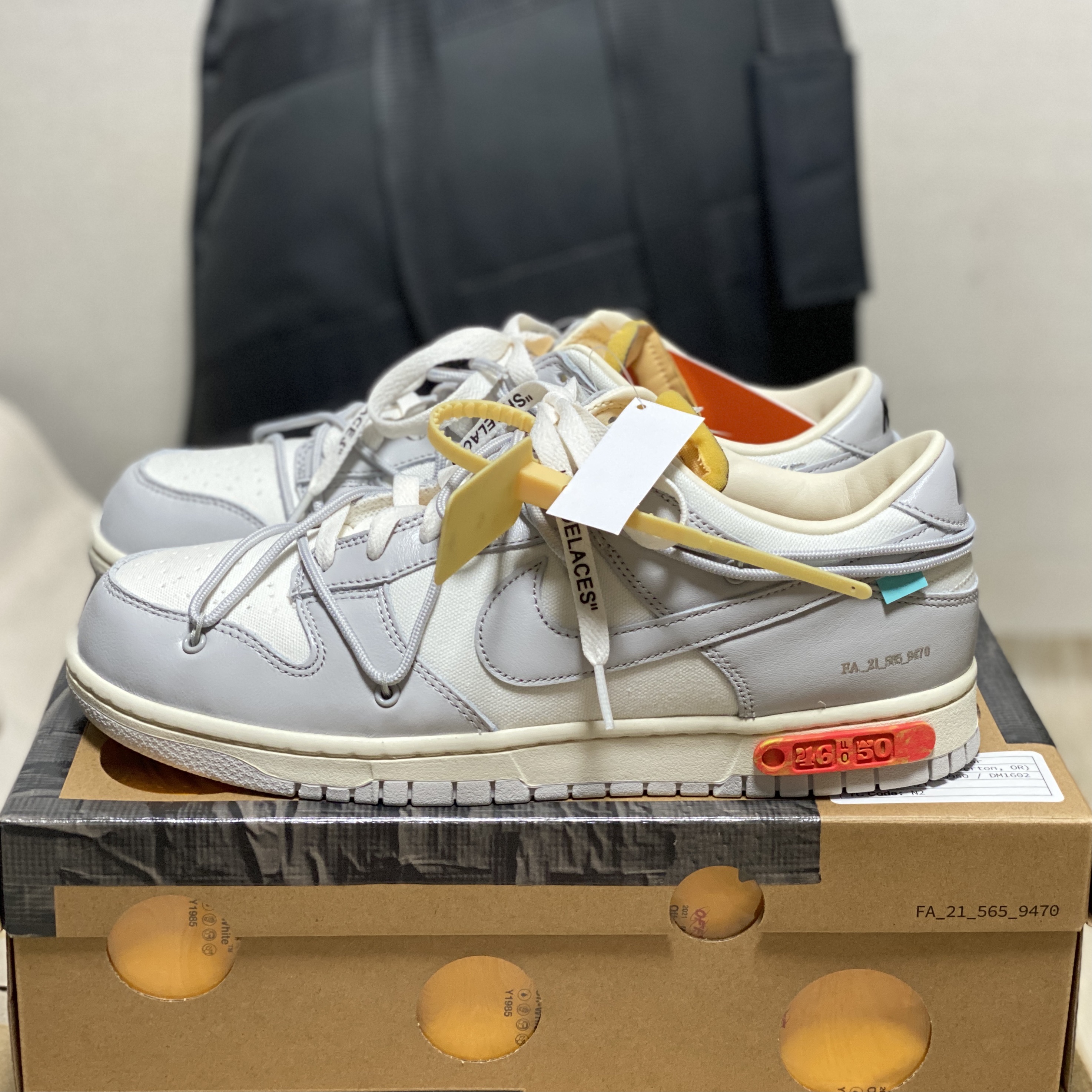 Nike x Off-White Dunk Low The 50 - Lot 46 착용 스타일 - 2
