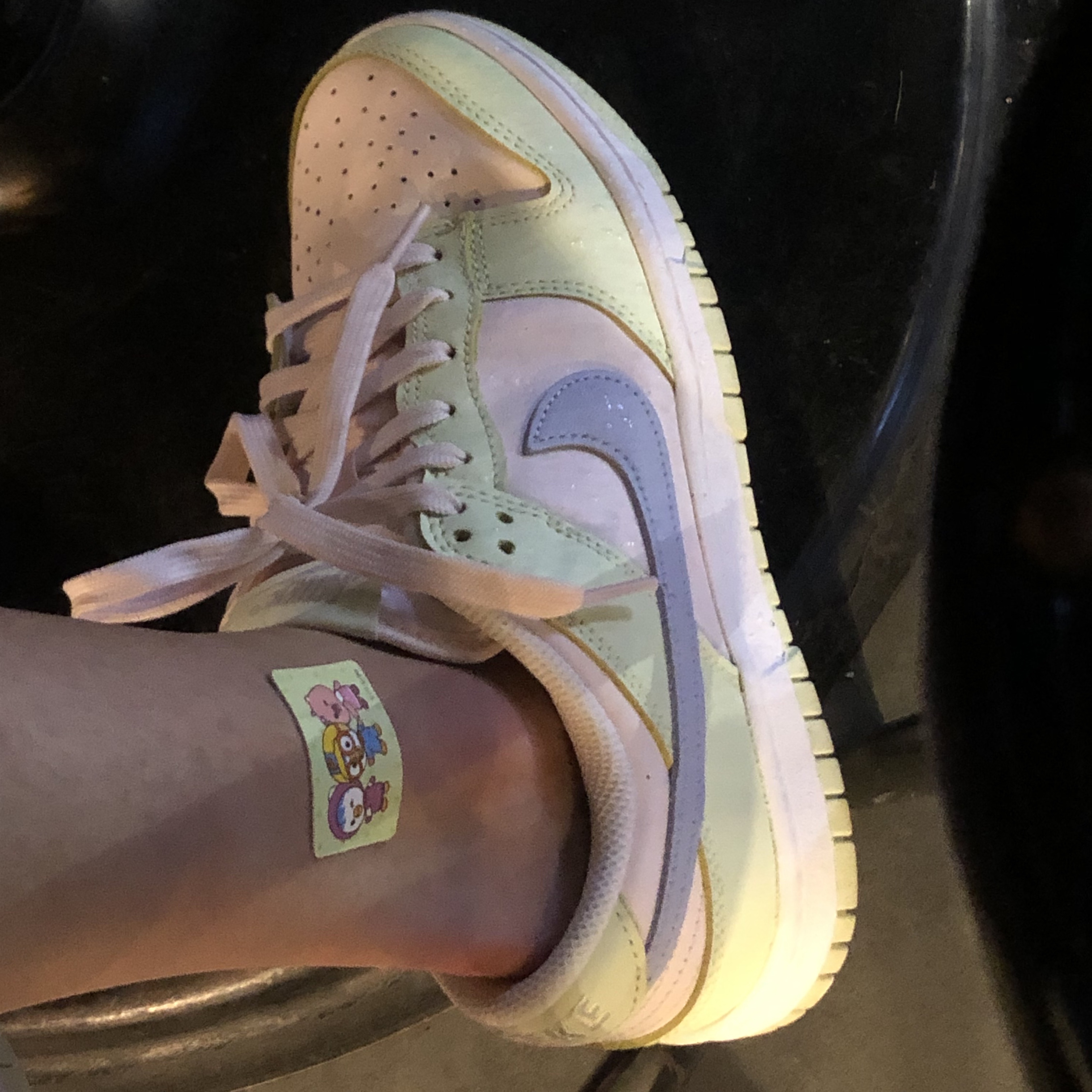 (W) Nike Dunk Low Light Soft Pink 착용 스타일 - 1