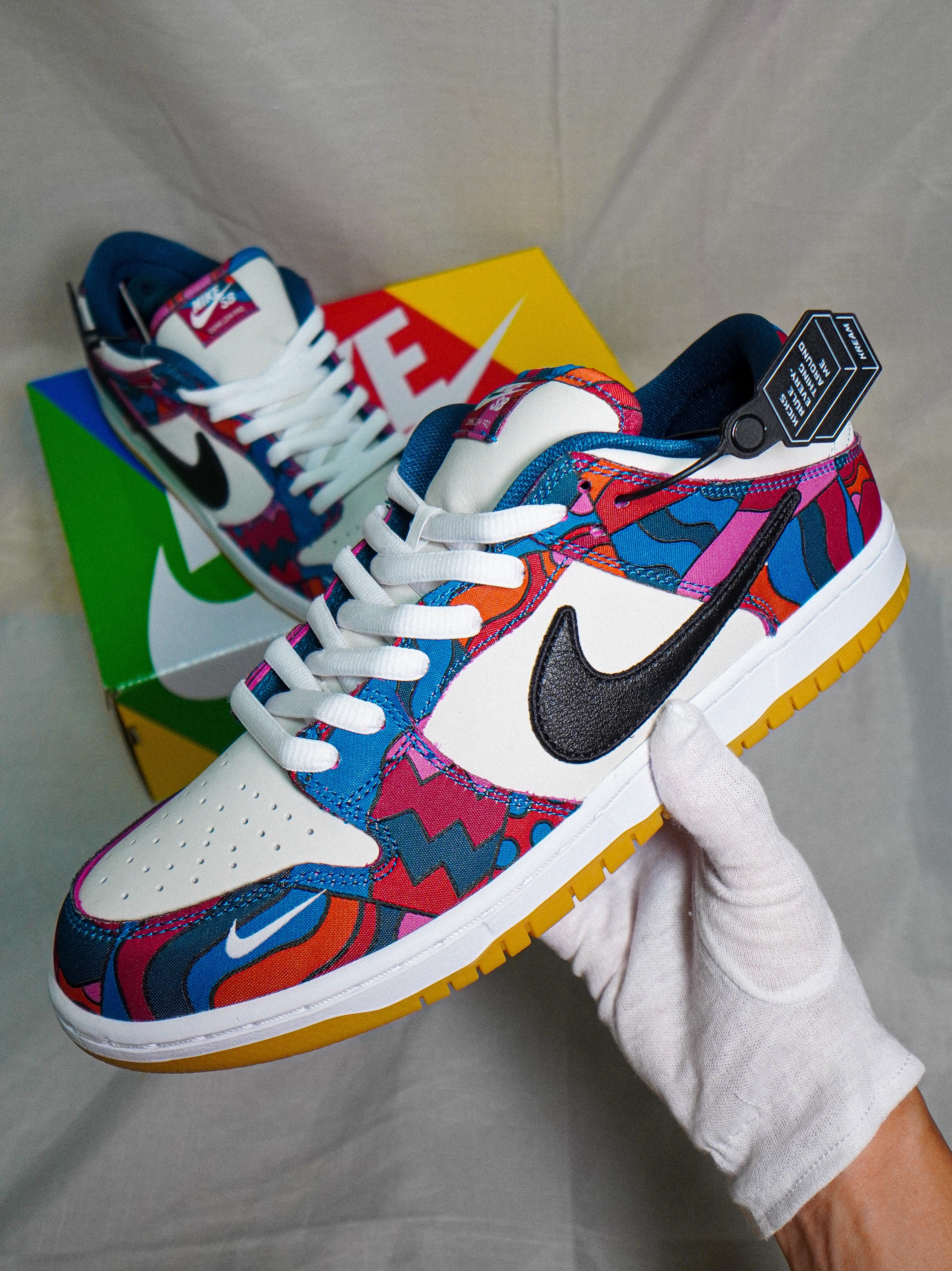 Nike x Parra SB Dunk Low Pro Abstract Art 착용 스타일
