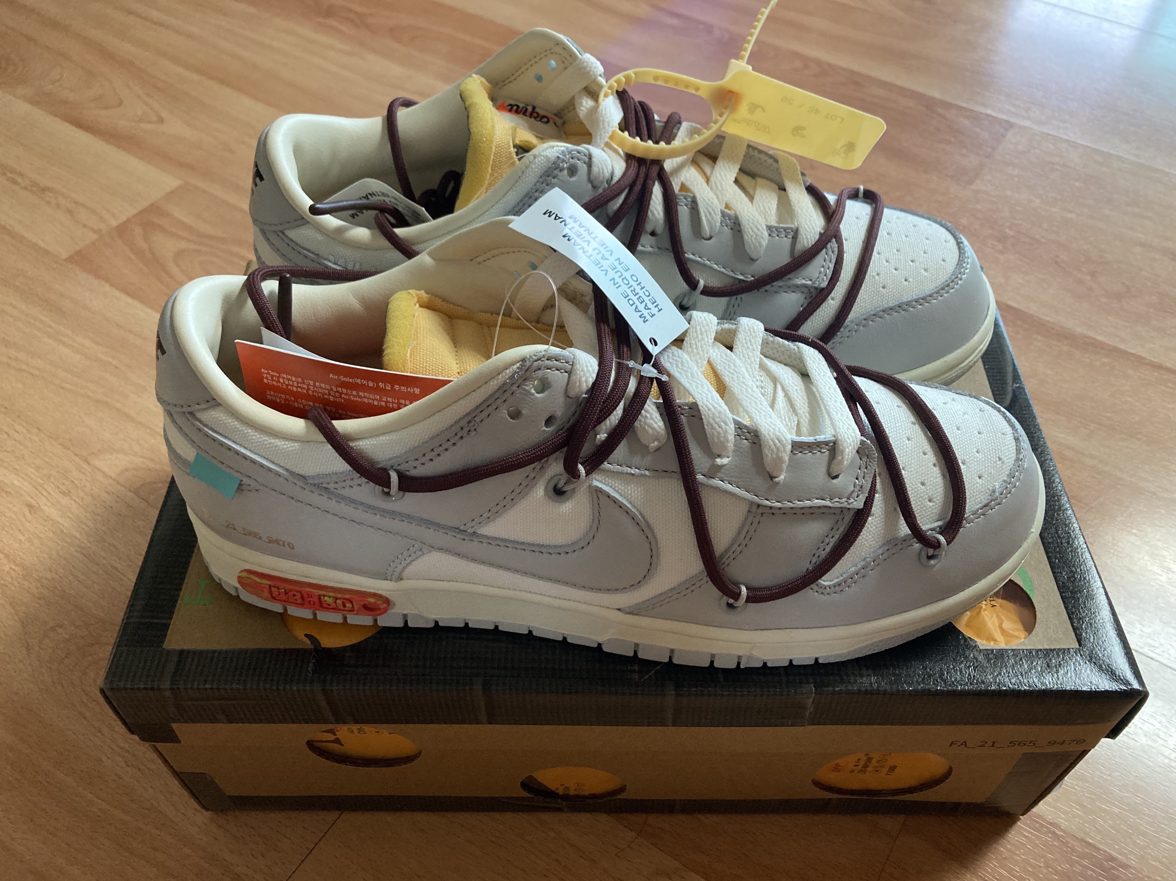 Nike x Off-White Dunk Low The 50 - Lot 46 착용 스타일 - 3