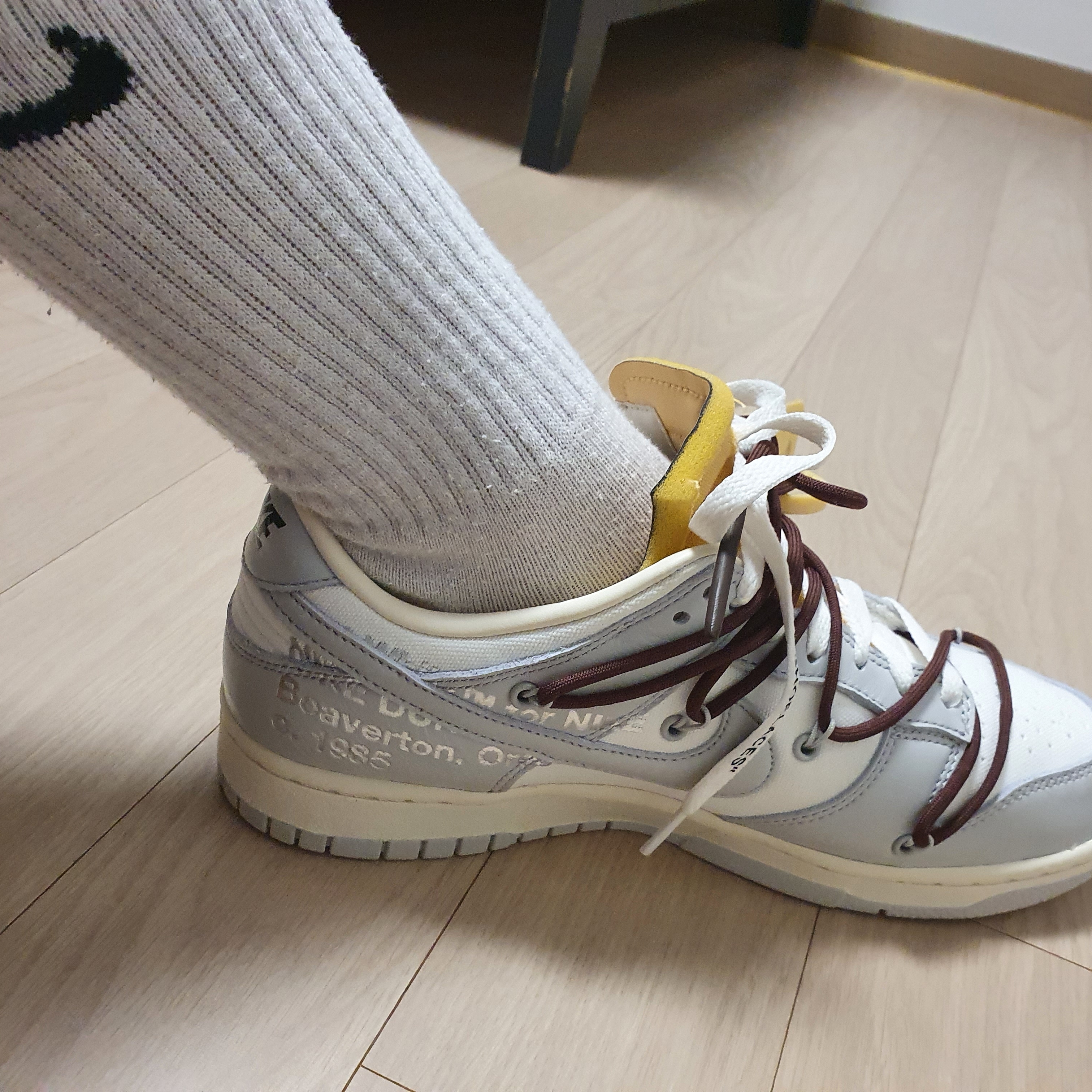 Nike x Off-White Dunk Low The 50 - Lot 46 착용 스타일 - 3