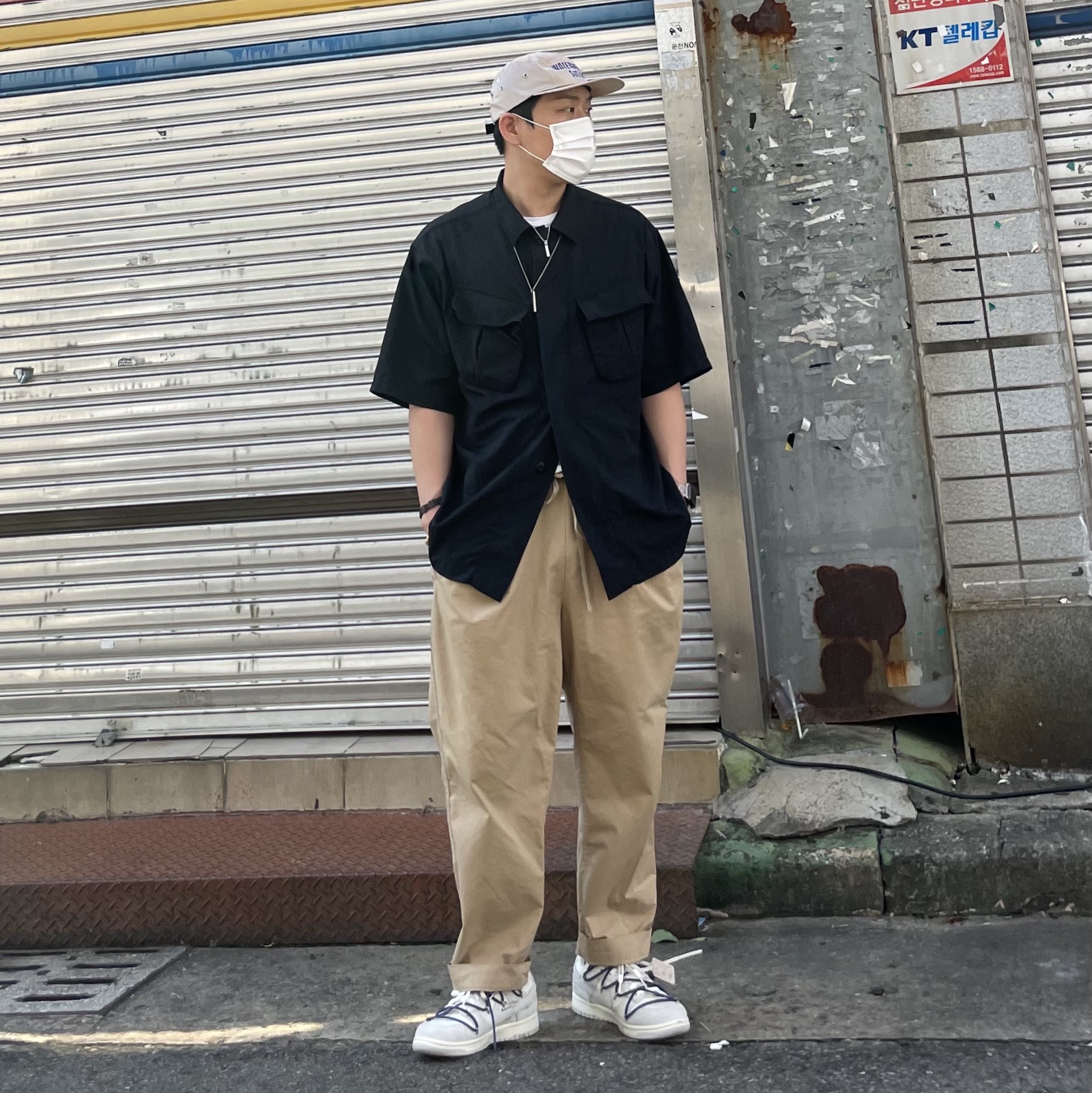 Nike x Off-White Dunk Low The 50 - Lot 18 착용 스타일