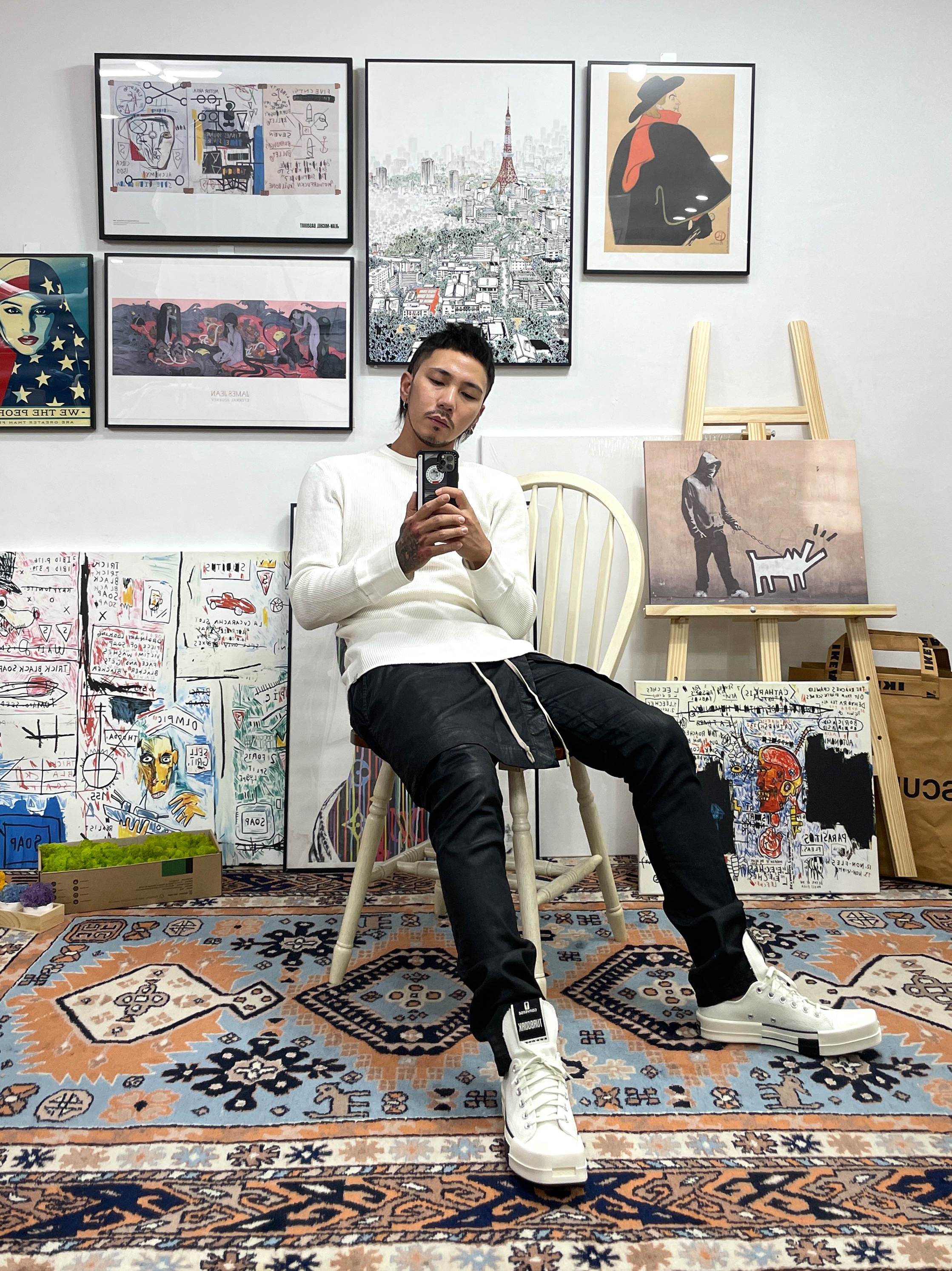 Converse x Drkshdw Turbodrk Chuck 70 Ox Lilly White 착용 스타일