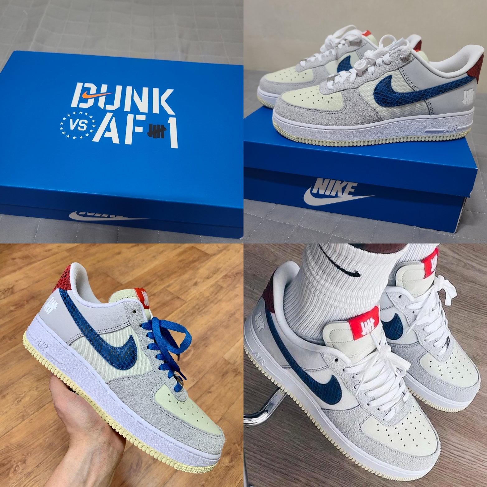 Nike x Undefeated Air Force 1 Low SP 5 On It 착용 스타일