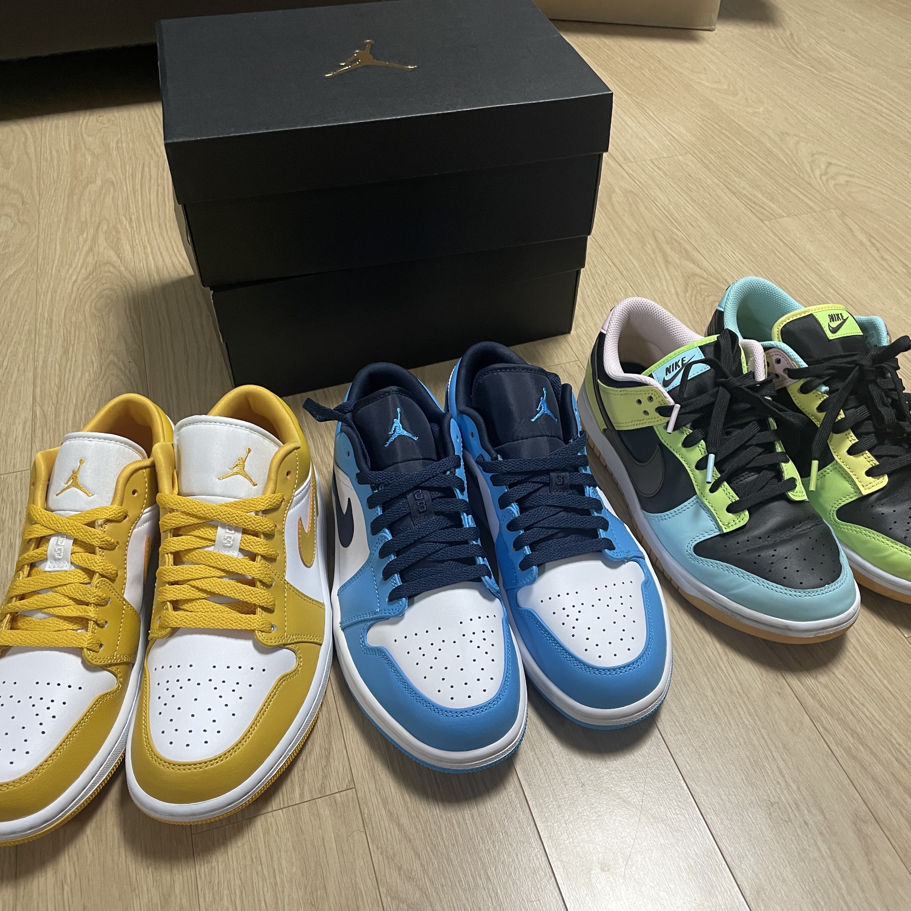 Jordan 1 Low Dark Powder Blue, Jordan 1 Low Pollen 착용 스타일