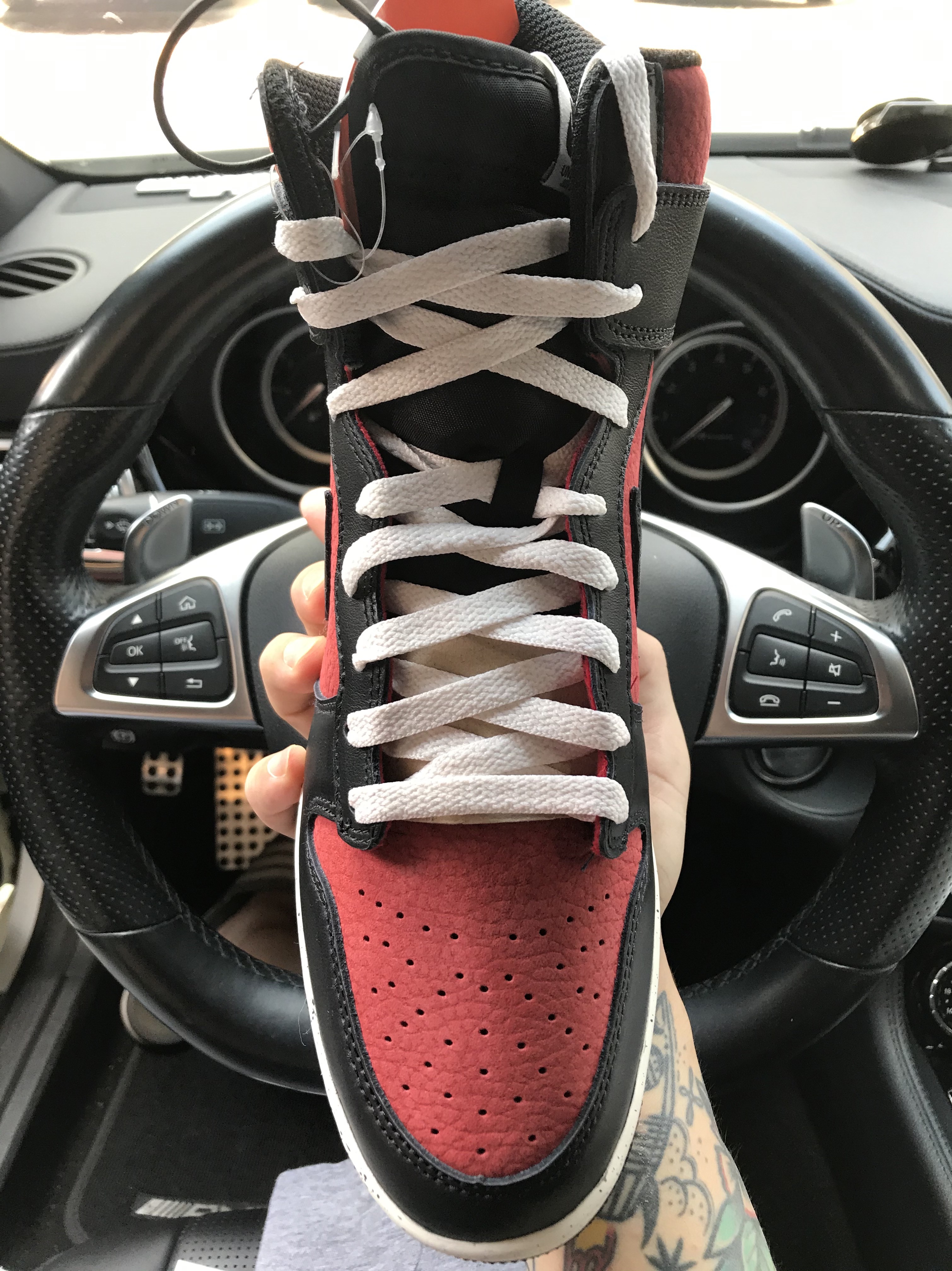 Nike x Undercover Dunk High 1985 Gym Red 착용 스타일 - 2