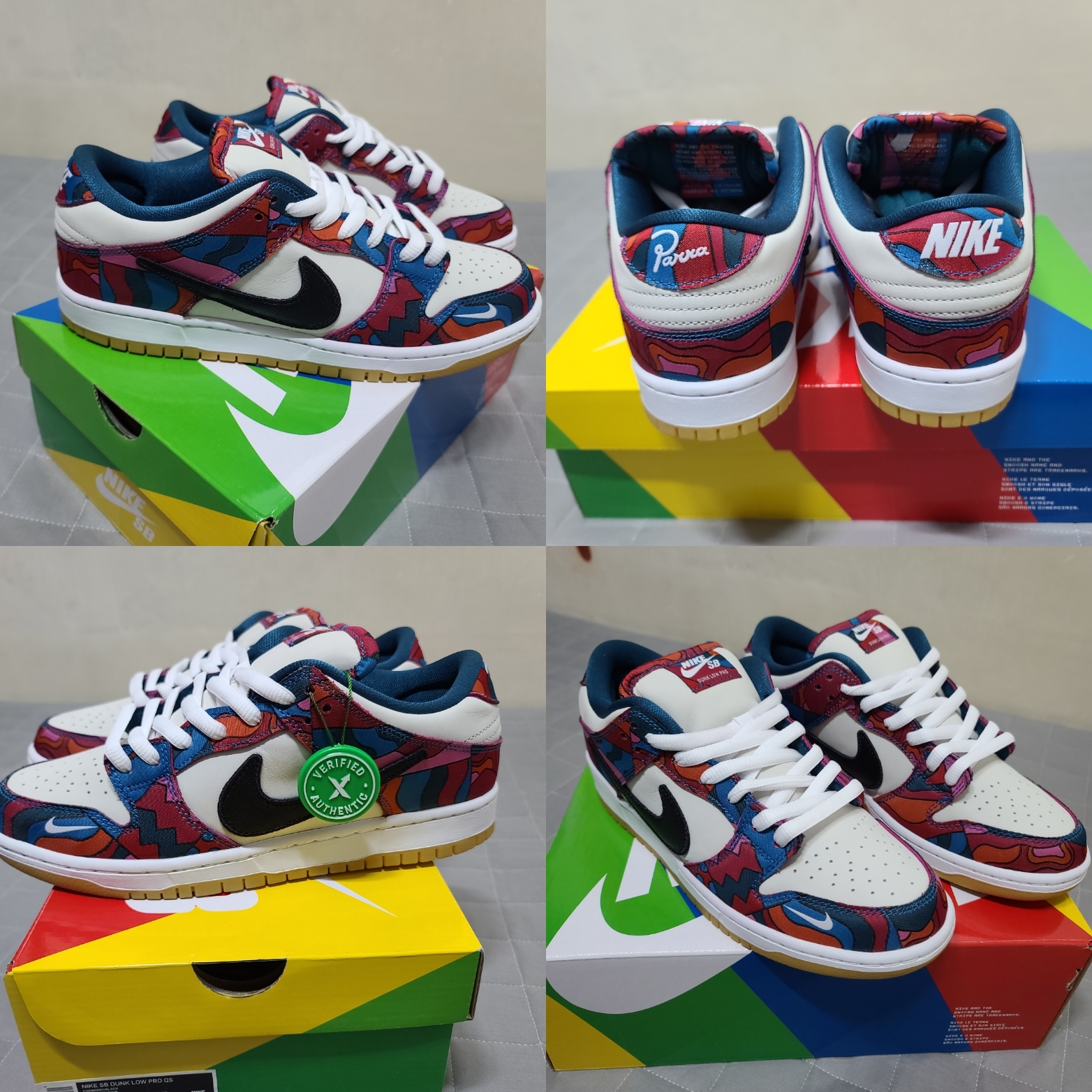 Nike x Parra SB Dunk Low Pro Abstract Art 착용 스타일