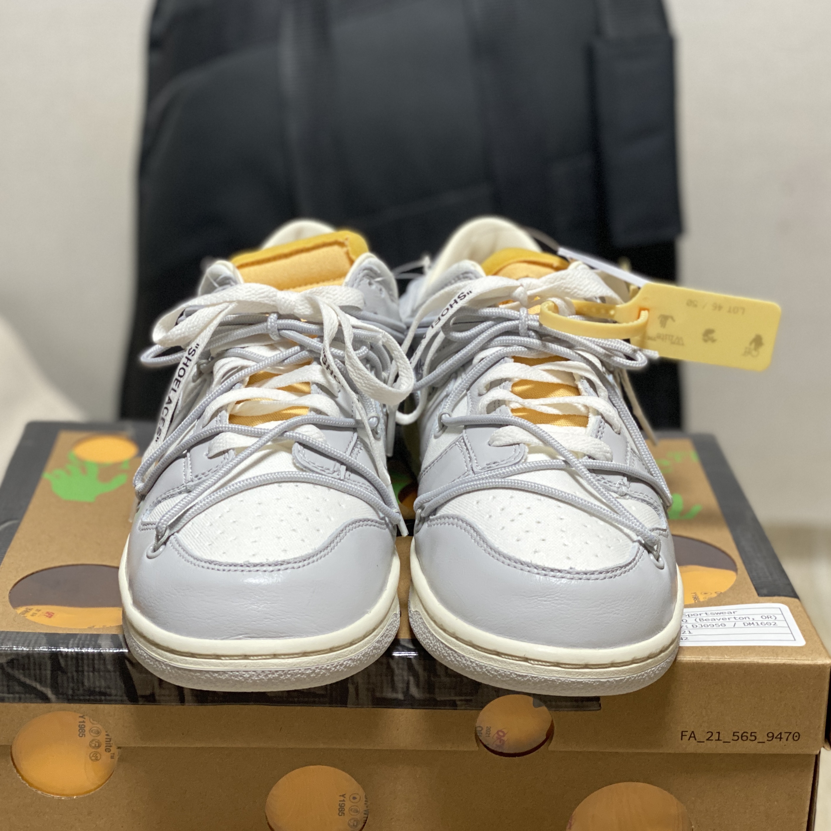 Nike x Off-White Dunk Low The 50 - Lot 46 착용 스타일 - 3