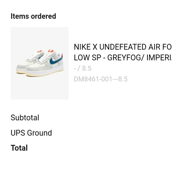 Nike x Undefeated Air Force 1 Low SP 5 On It 착용 스타일 - 5