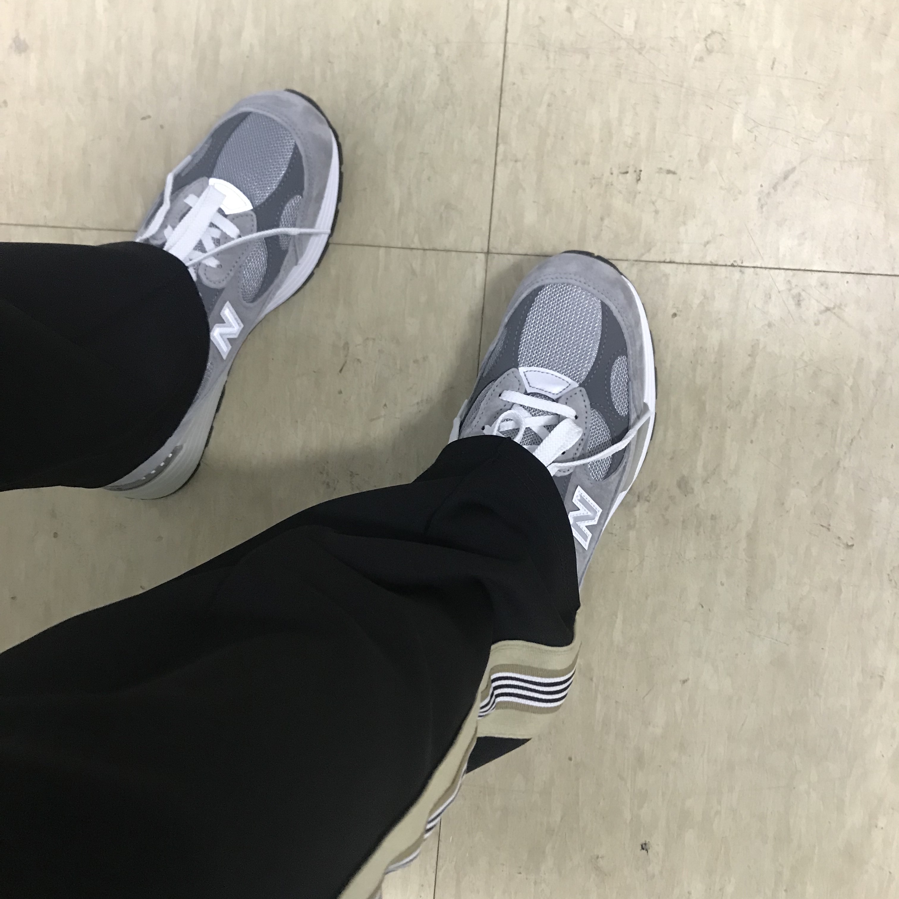New Balance 992 Made in USA Grey - D Standard 착용 스타일 - 2