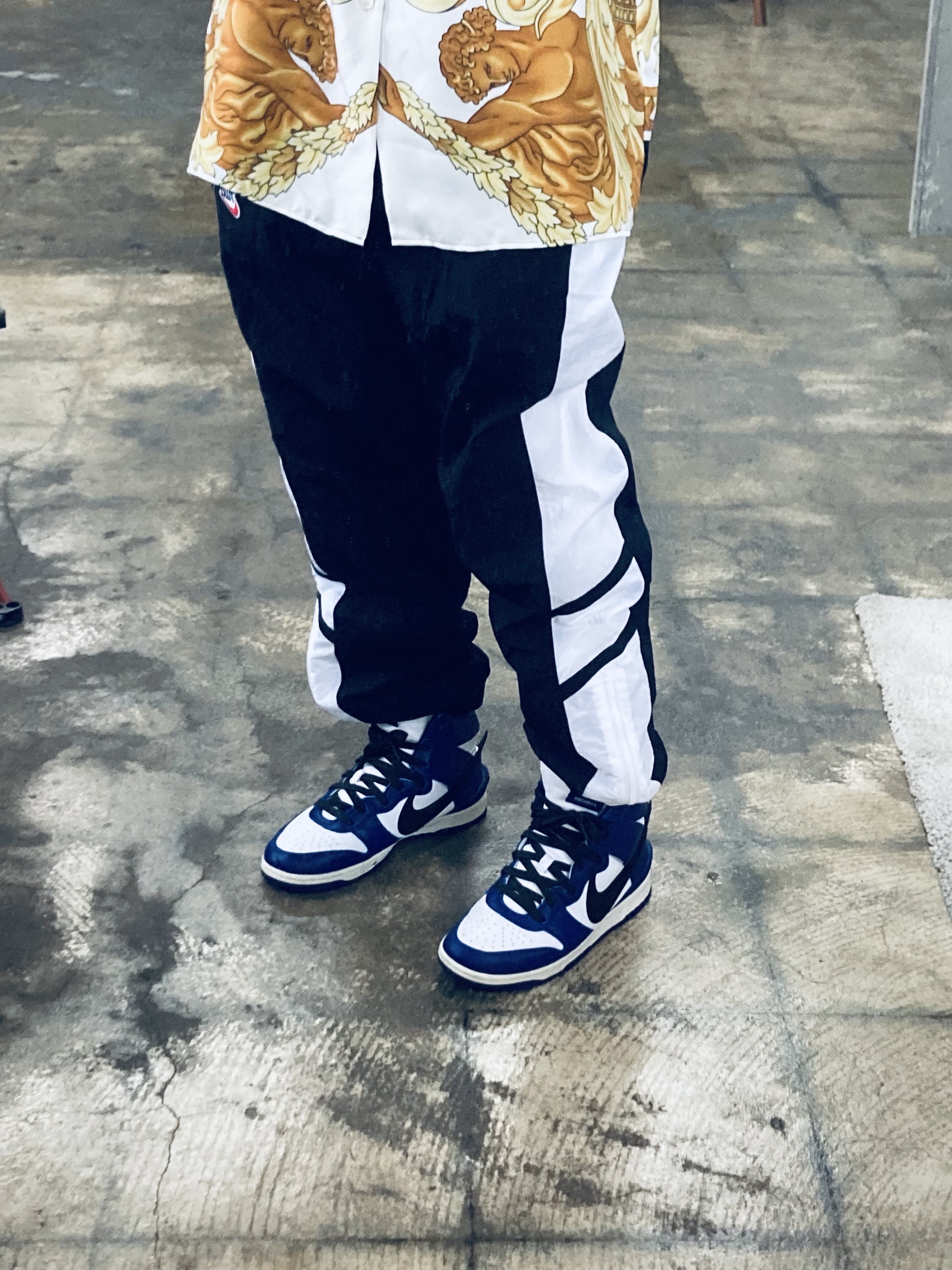 Nike x Ambush Dunk High Deep Royal Blue 착용 스타일 - 4