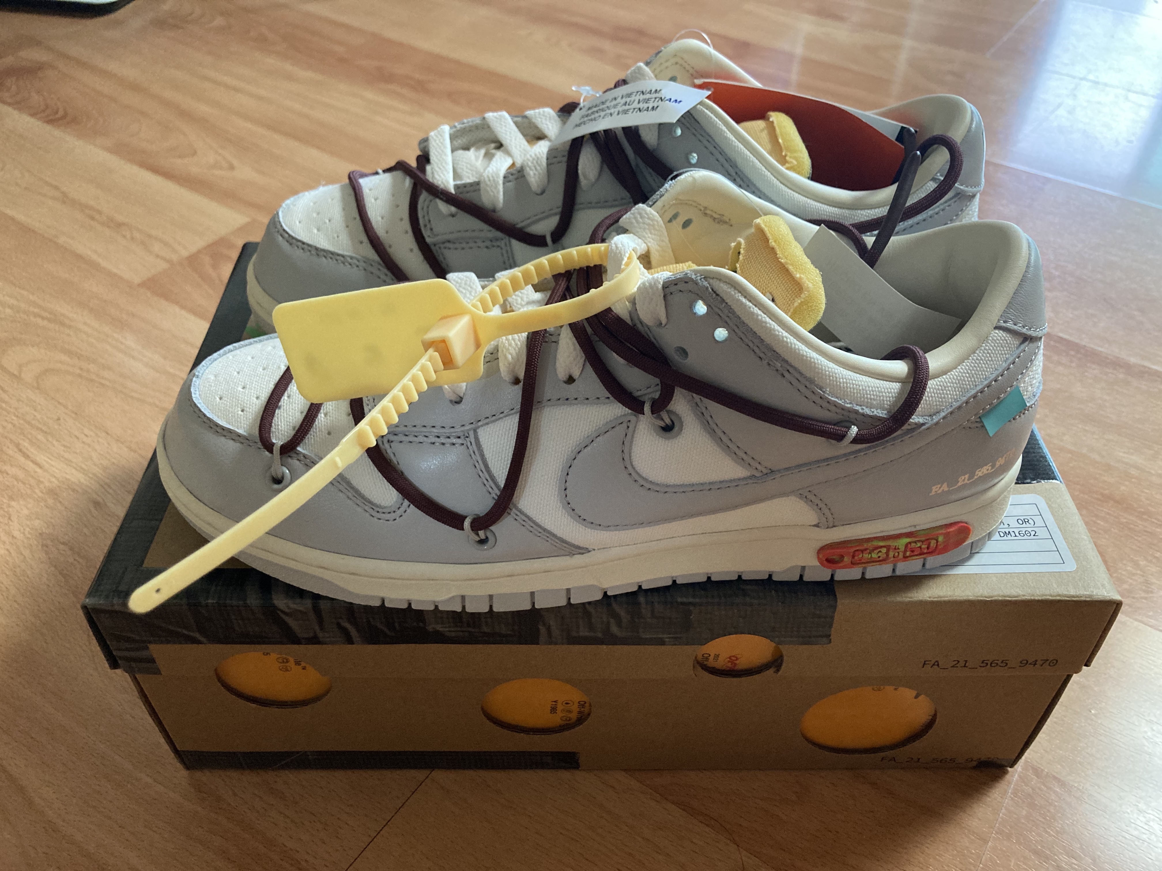 Nike x Off-White Dunk Low The 50 - Lot 46 착용 스타일 - 2