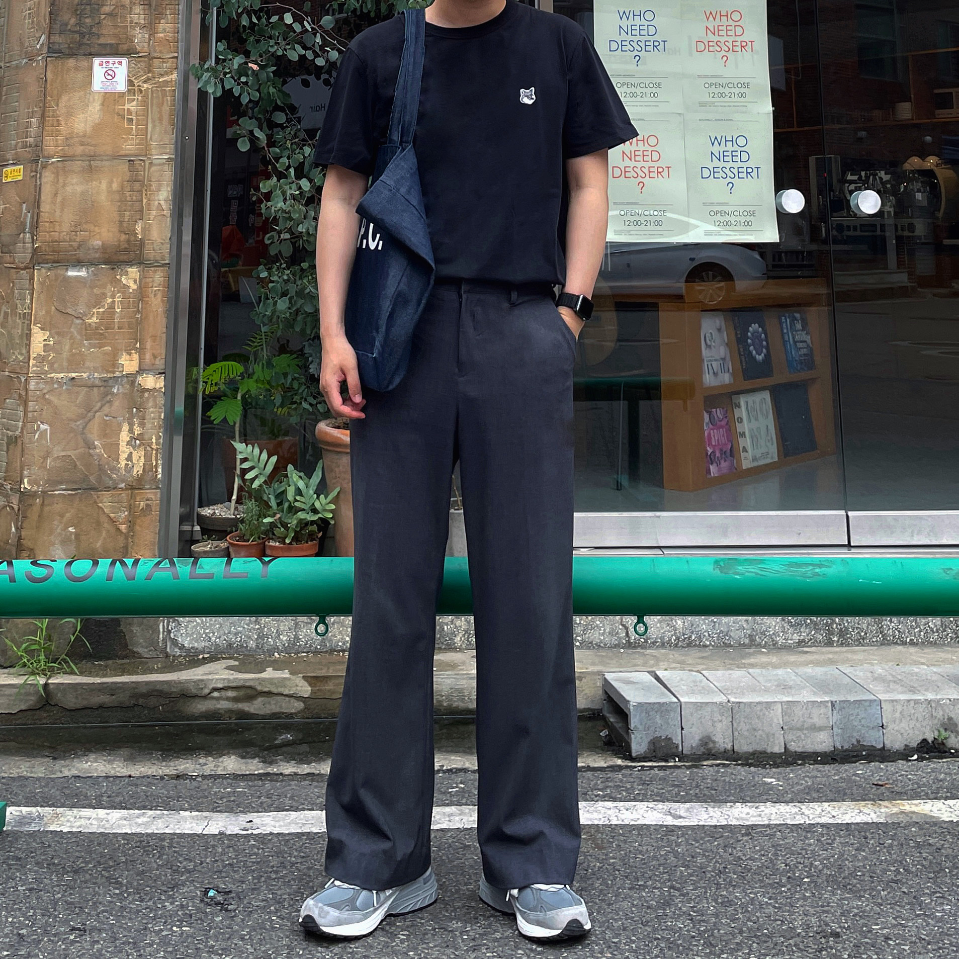 (W) New Balance 993 Made in USA Grey - B Standard 착용 스타일 - 1