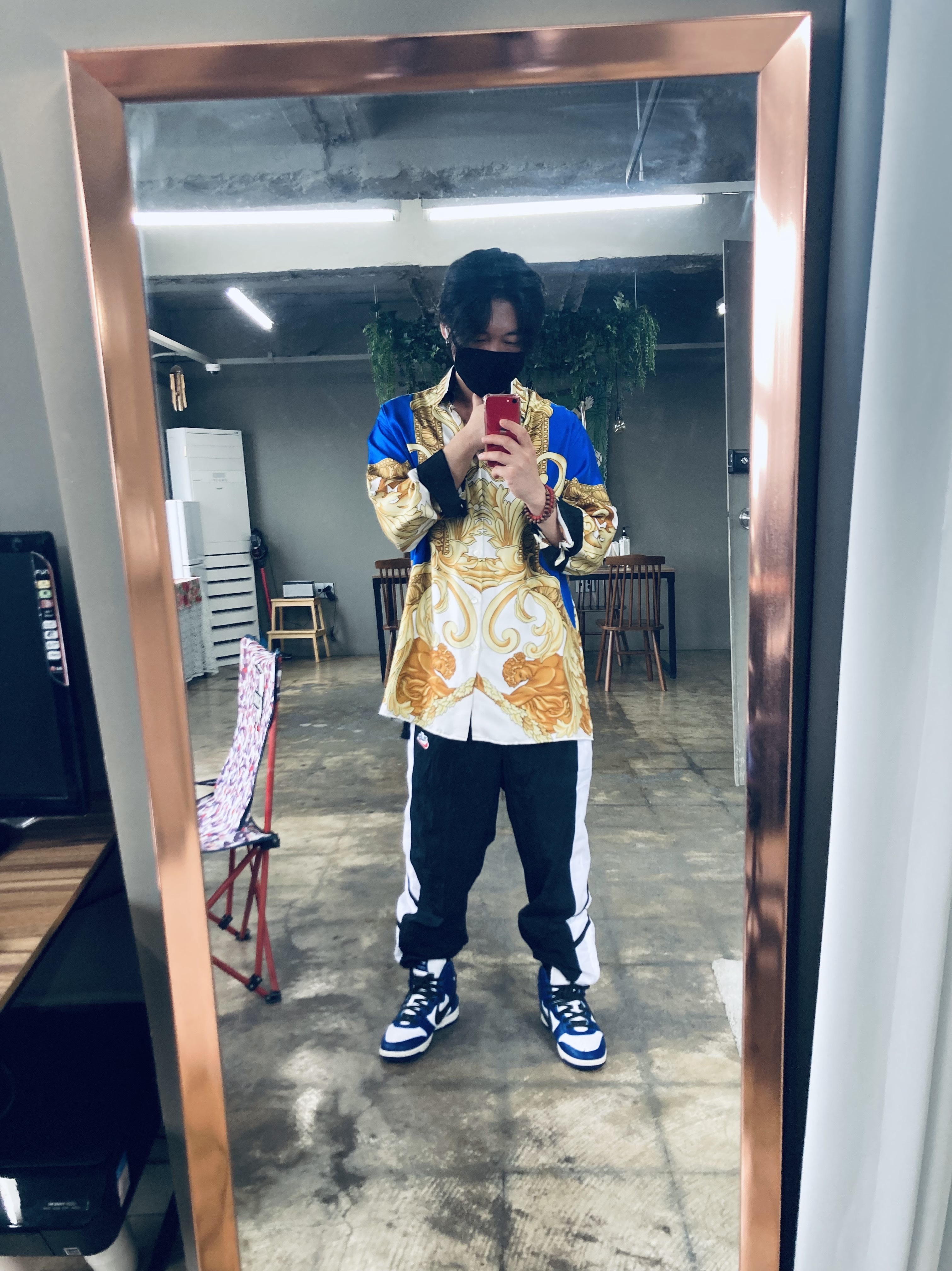 Nike x Ambush Dunk High Deep Royal Blue 착용 스타일 - 1