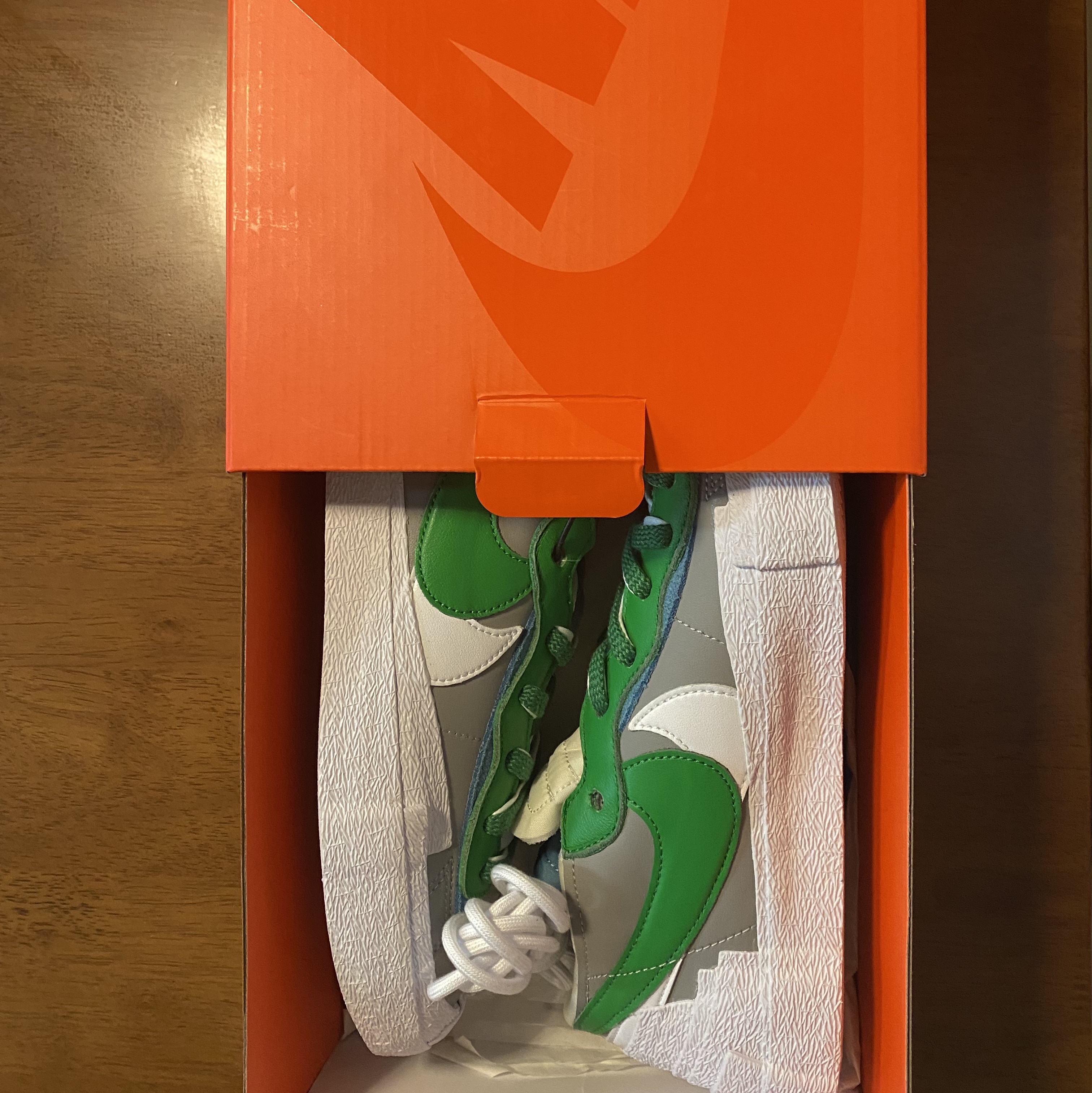 Nike x Sacai Blazer Low Classic Green 착용 스타일