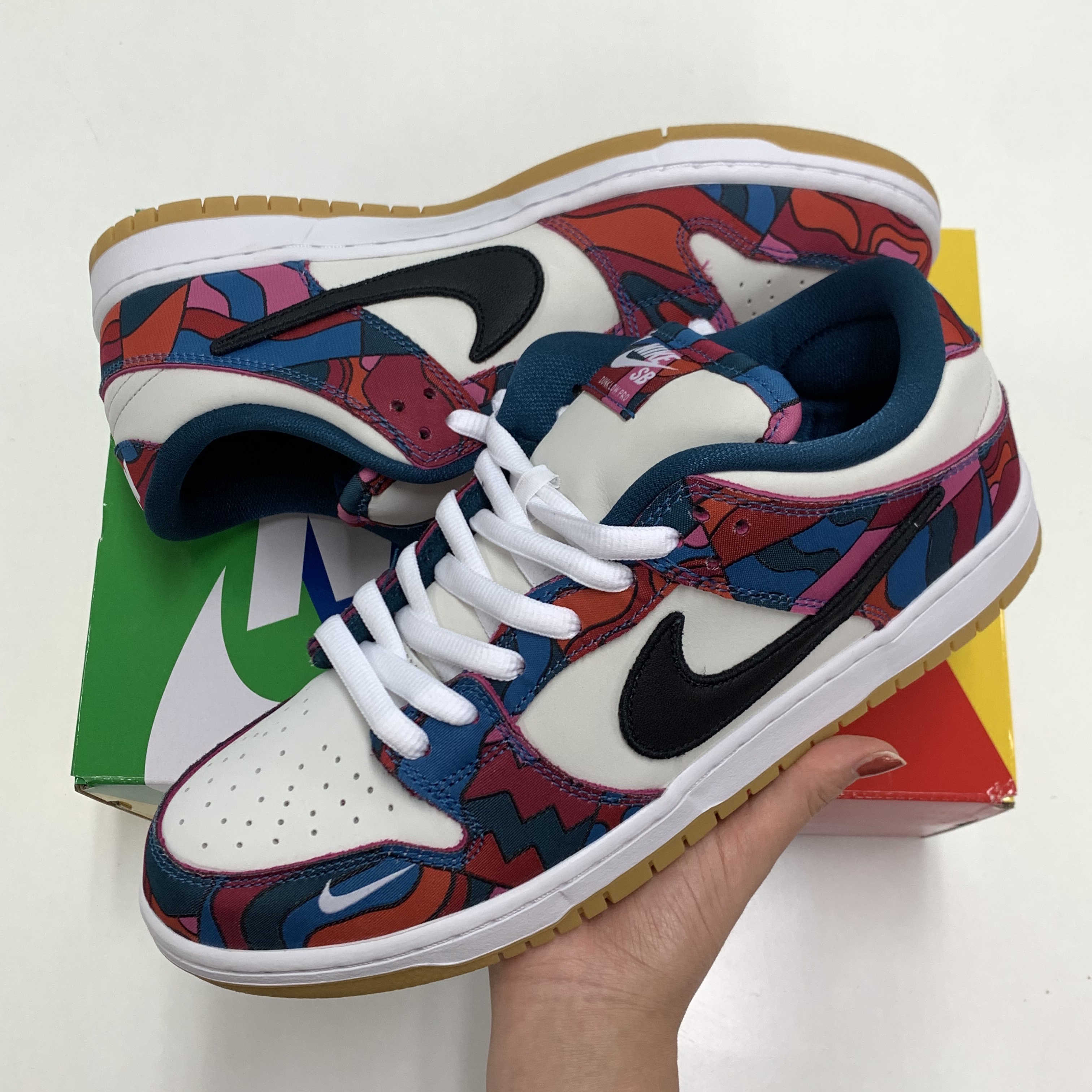 Nike x Parra SB Dunk Low Pro Abstract Art 착용 스타일 - 1