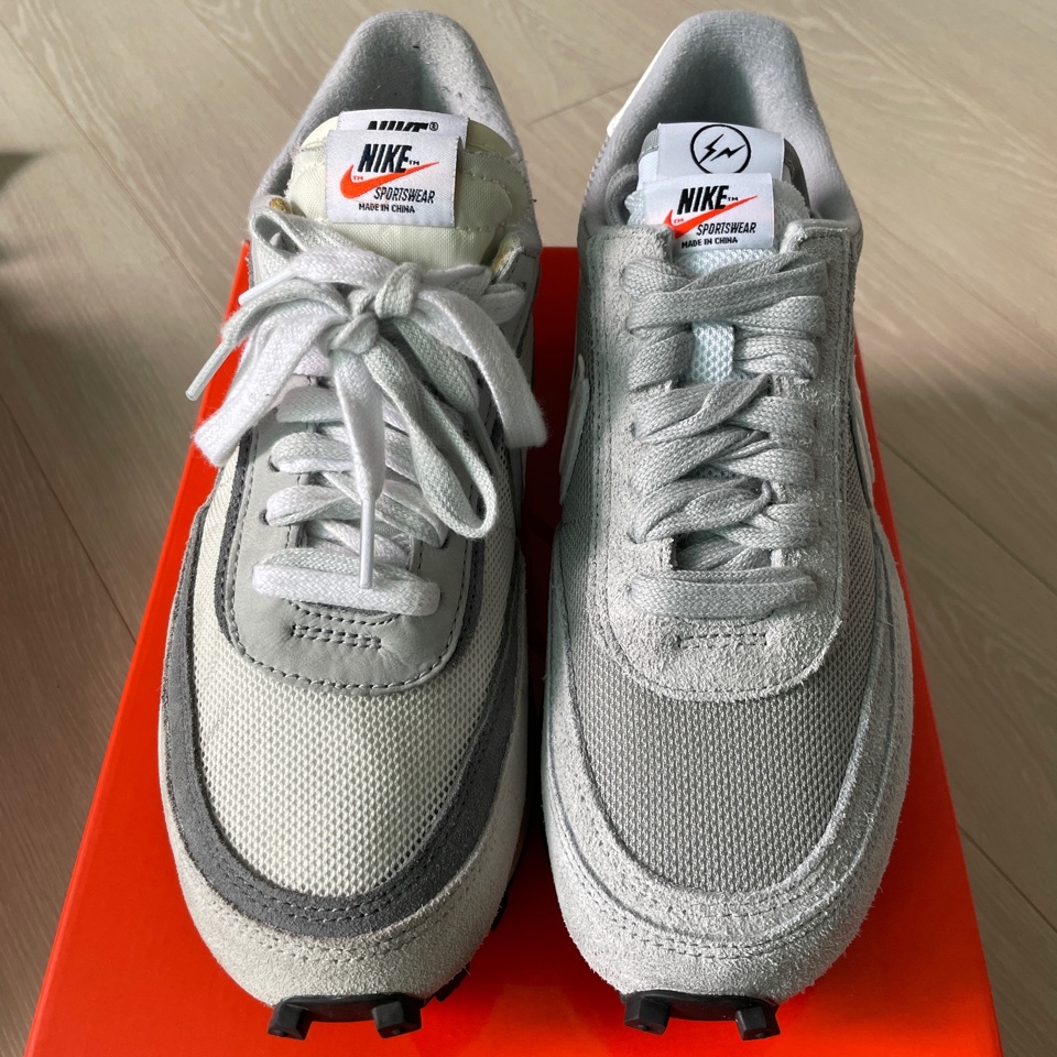 Nike x Sacai x Fragment LDWaffle Light Smoke Grey, Nike x Sacai LDWaffle Summit White 착용 스타일 - 2
