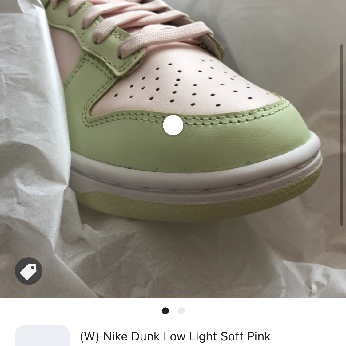 (W) Nike Dunk Low Light Soft Pink 착용 스타일 - 1