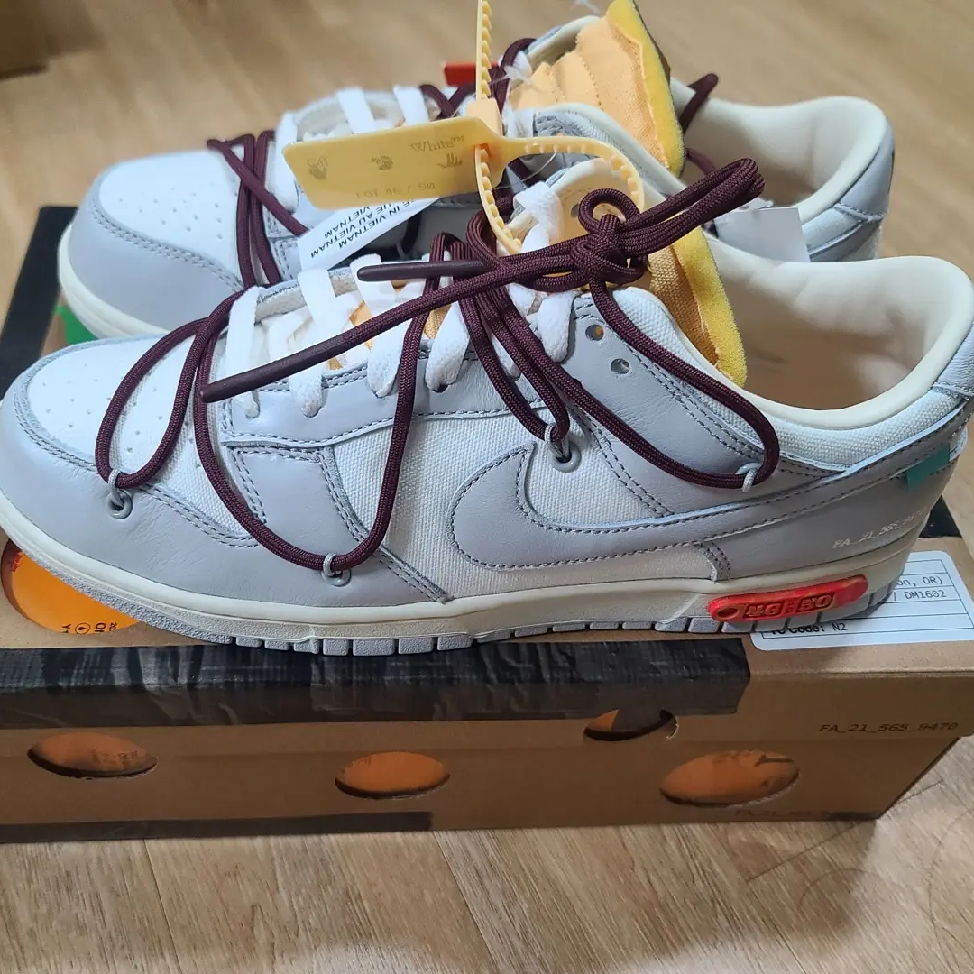 Nike x Off-White Dunk Low The 50 - Lot 46 착용 스타일 - 1