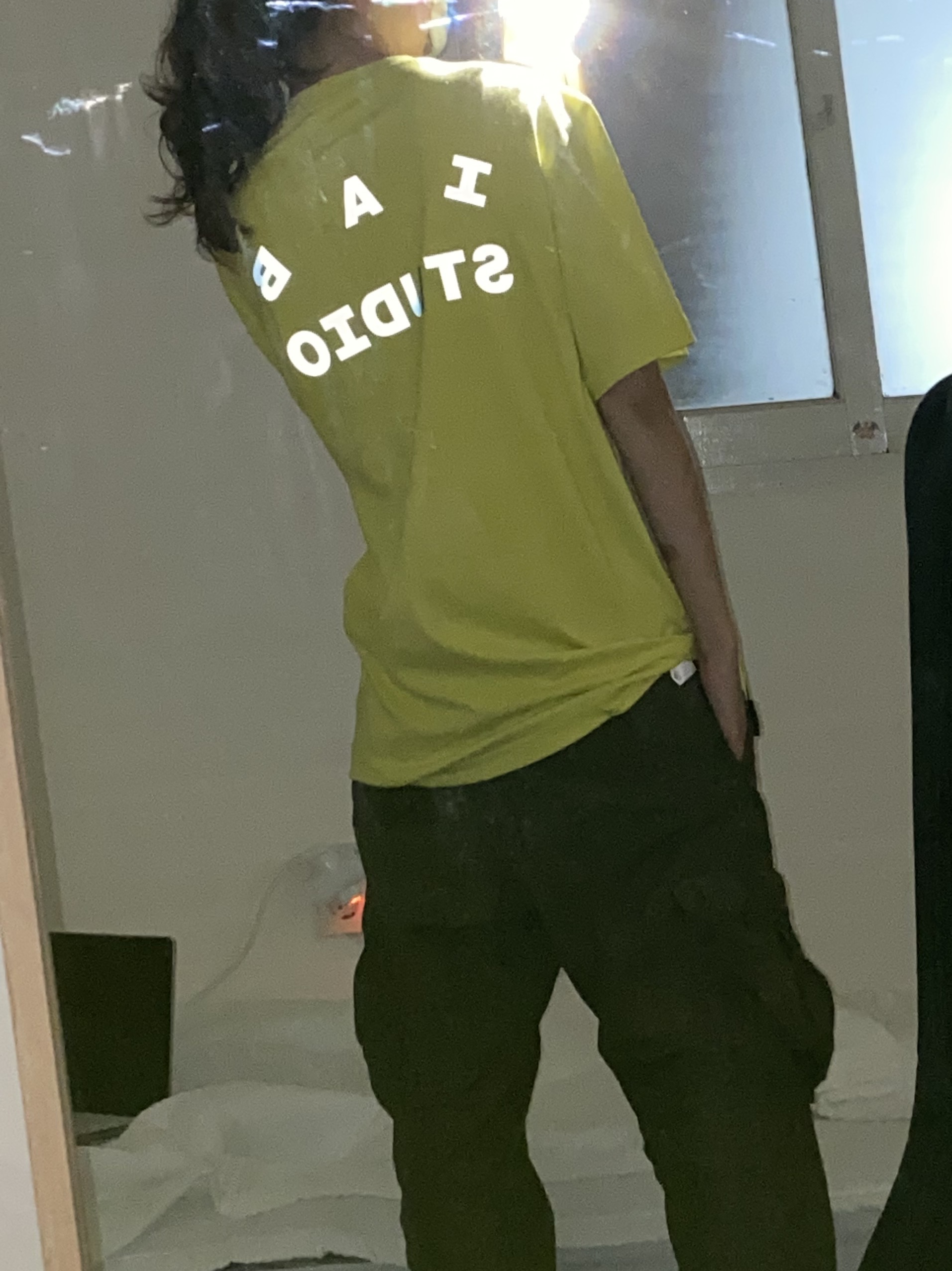 IAB Studio x Asics T-Shirt Lime, IAB Studio Socks Pack White Purple Cyan 착용 스타일 - 3