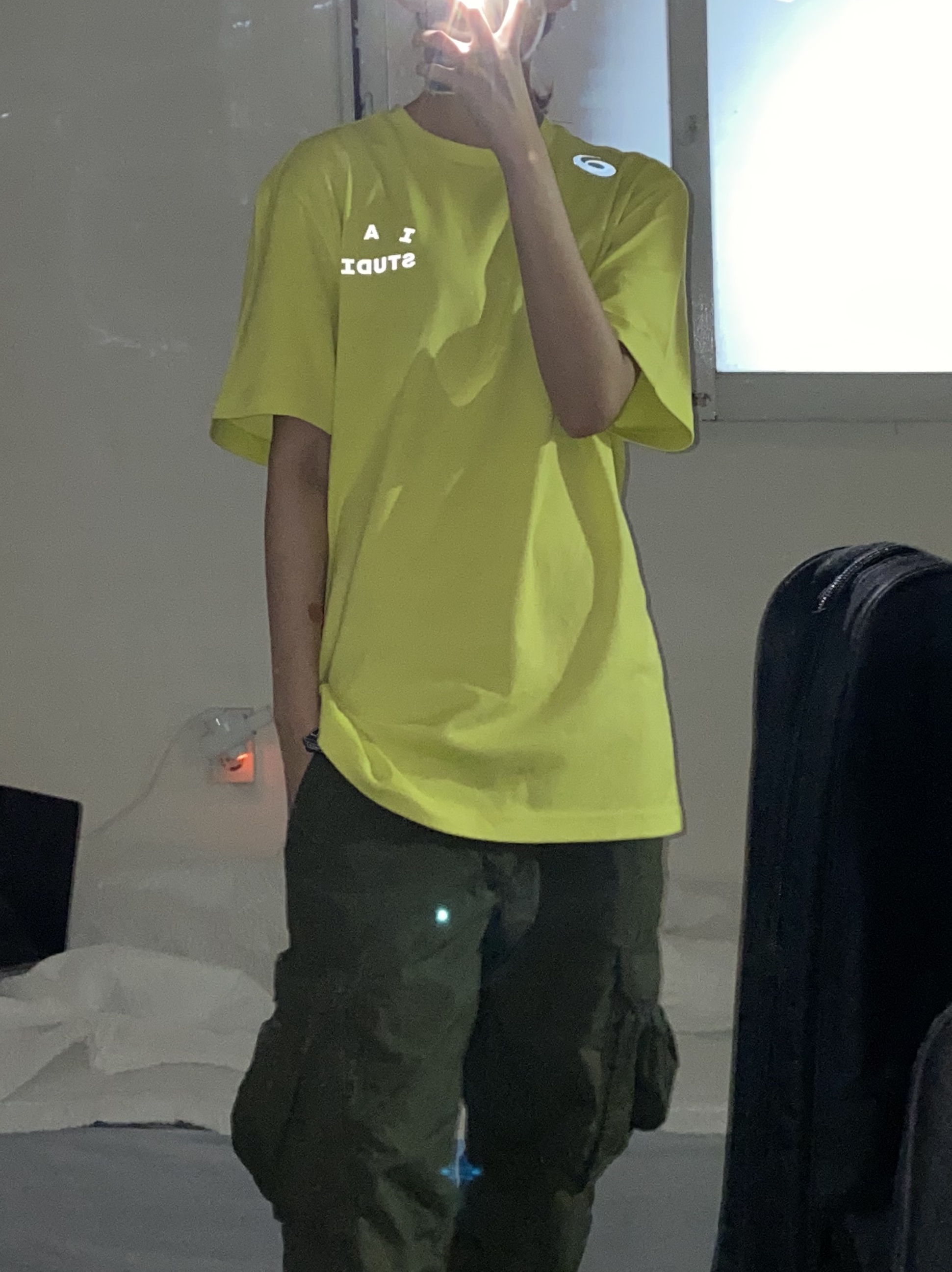 IAB Studio x Asics T-Shirt Lime, IAB Studio Socks Pack White Purple Cyan 착용 스타일 - 2