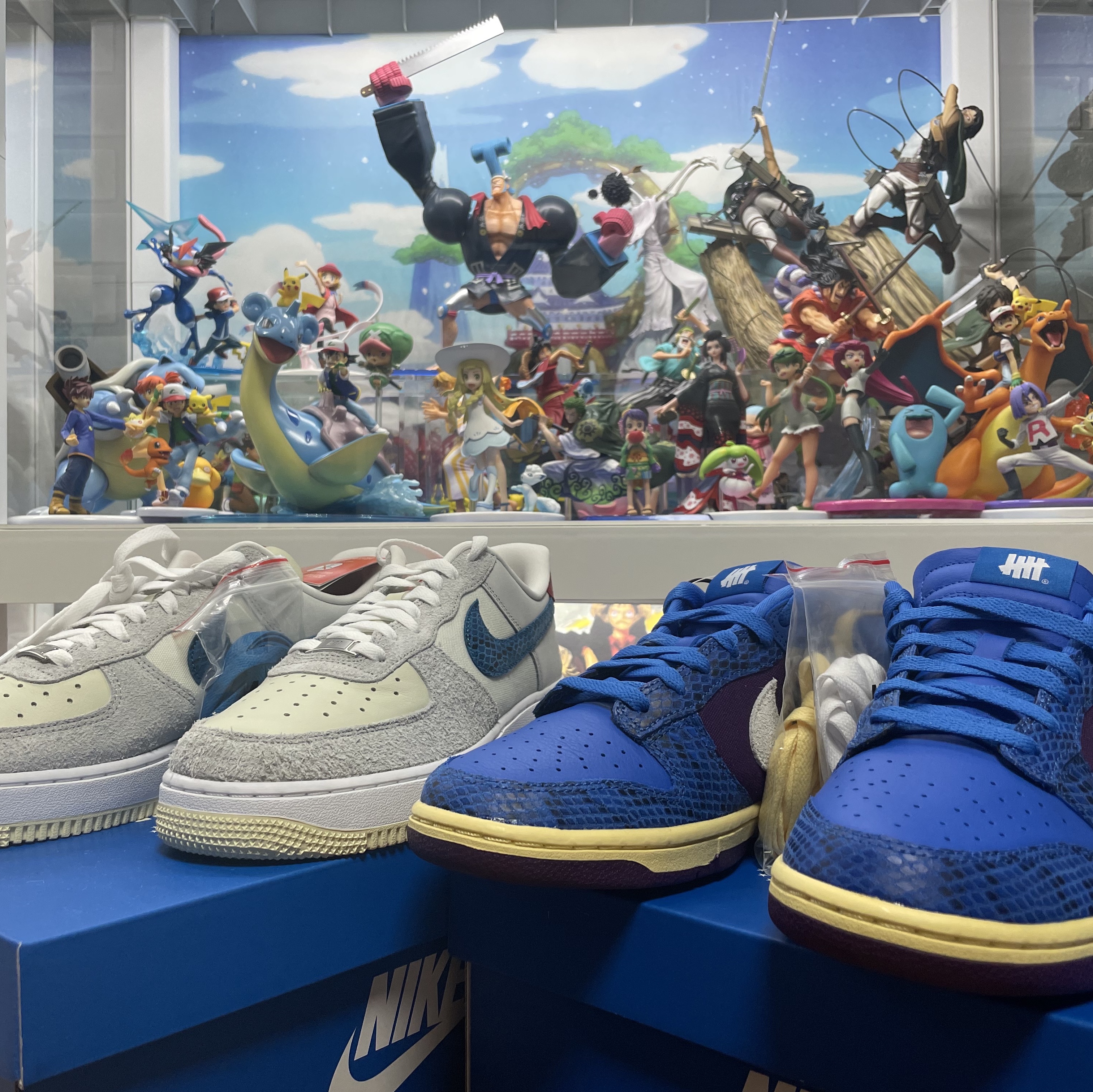 Nike x Undefeated Air Force 1 Low SP 5 On It, Nike x Undefeated Dunk Low SP 5 On It 착용 스타일