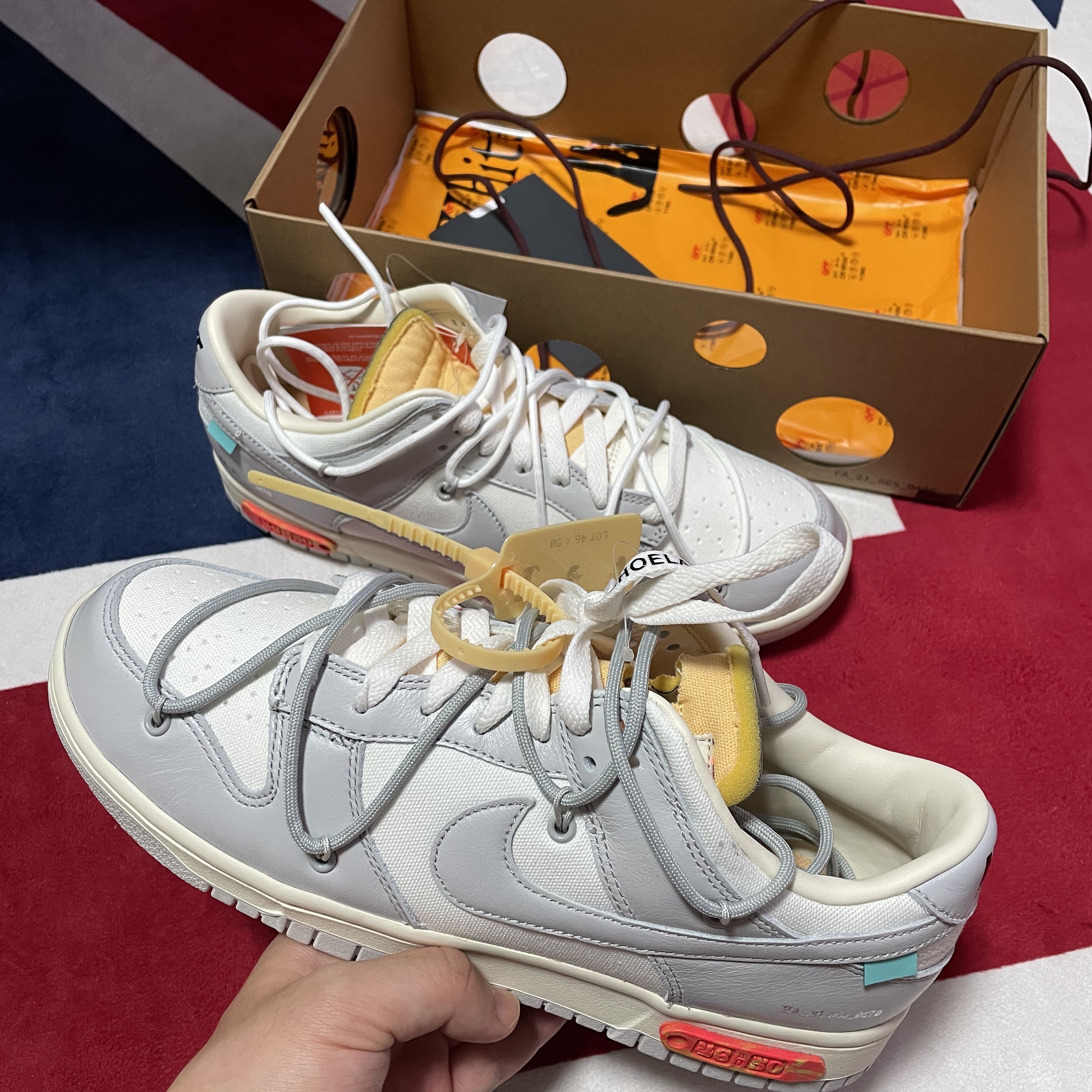 Nike x Off-White Dunk Low The 50 - Lot 46 착용 스타일
