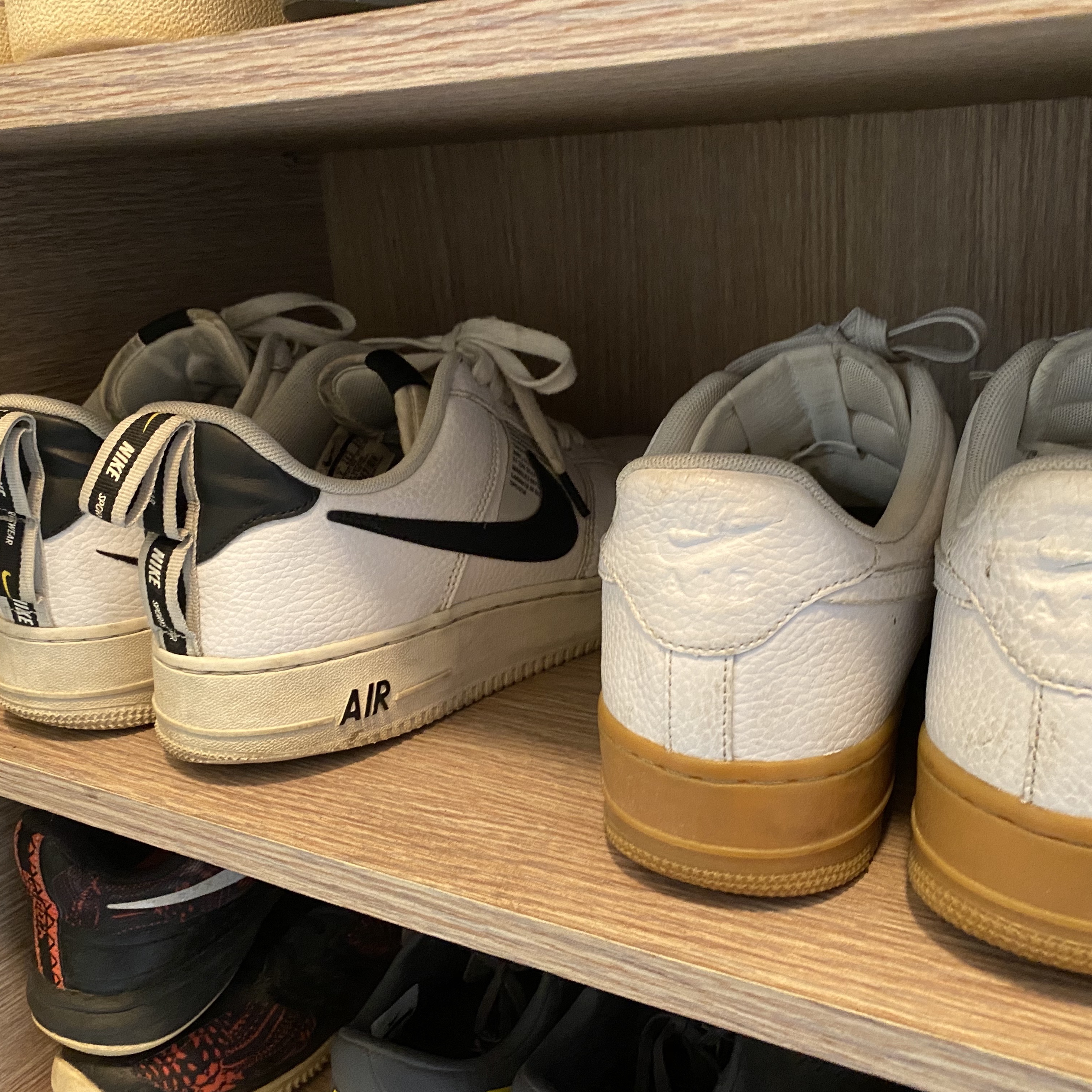 Nike Air Force 1 Low Utility White Black, Nike Air Force 1 Low White Gum 착용 스타일