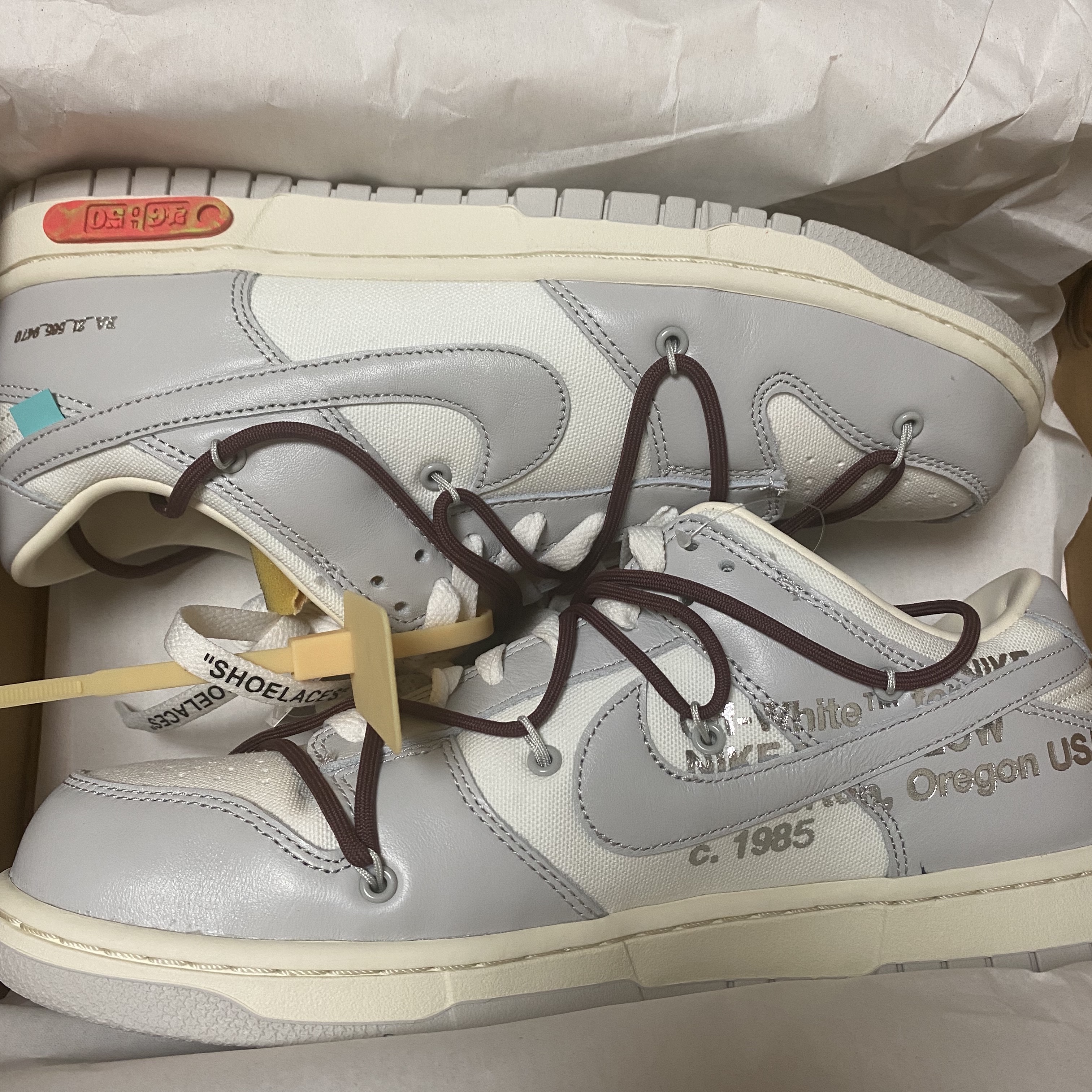 Nike x Off-White Dunk Low The 50 - Lot 46 착용 스타일