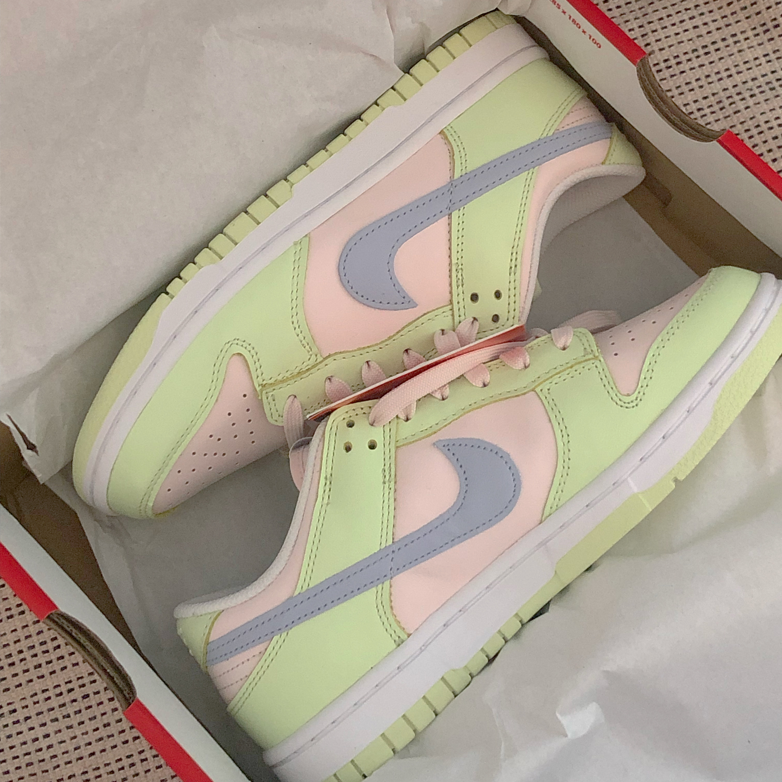 (W) Nike Dunk Low Light Soft Pink 착용 스타일