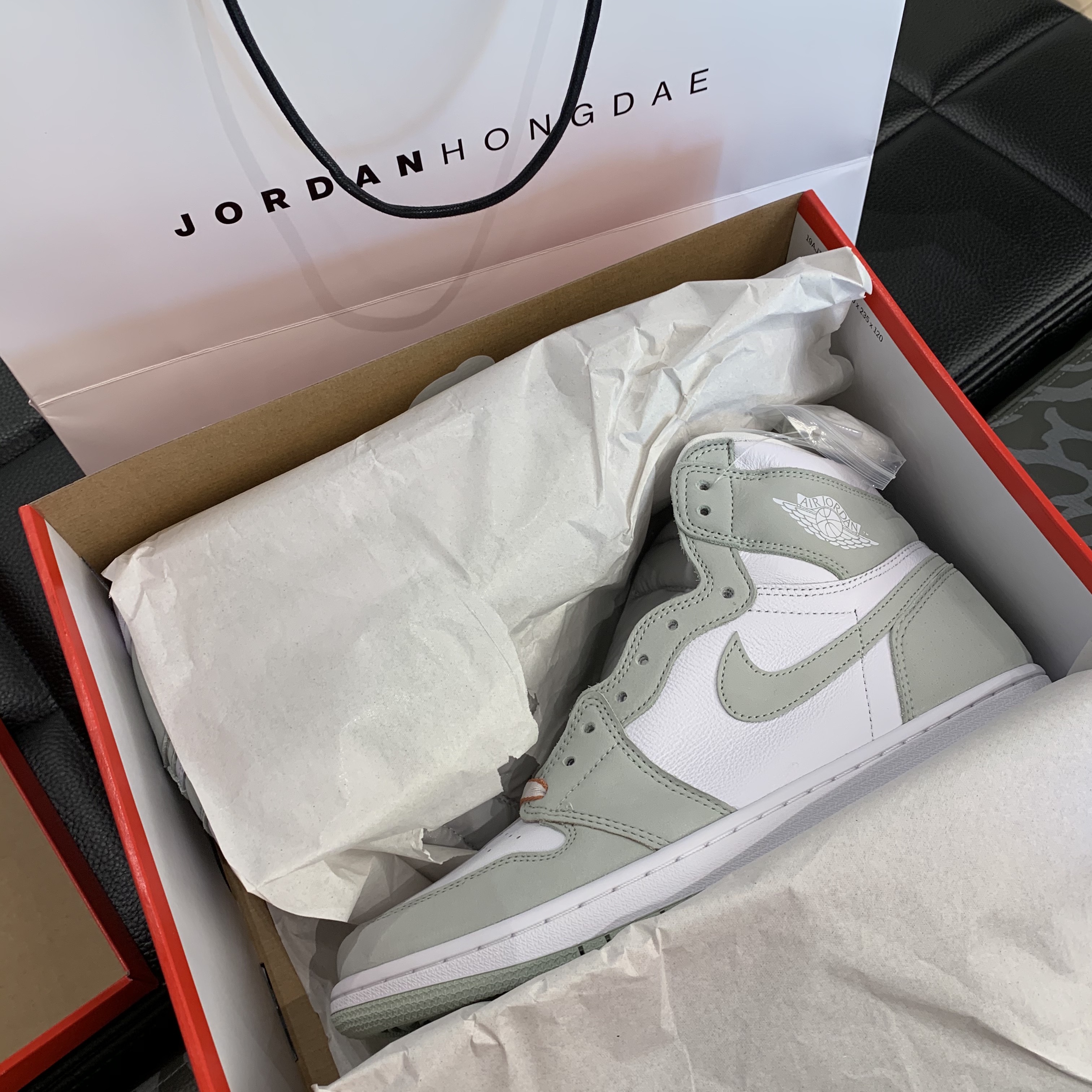 (W) Jordan 1 Retro High OG Seafoam 착용 스타일 - 4
