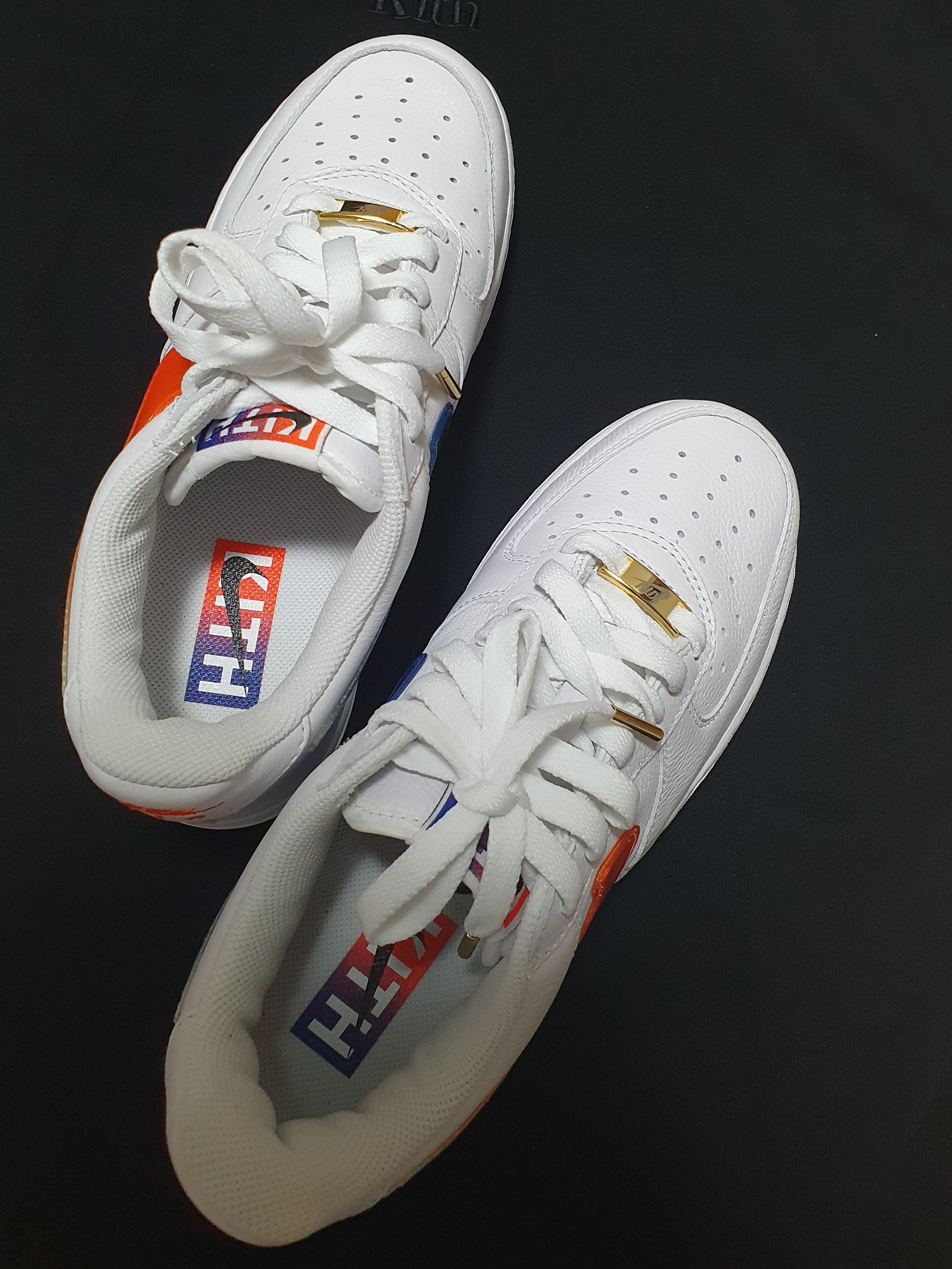 Nike x Kith Air Force 1 Low NYC White 착용 스타일