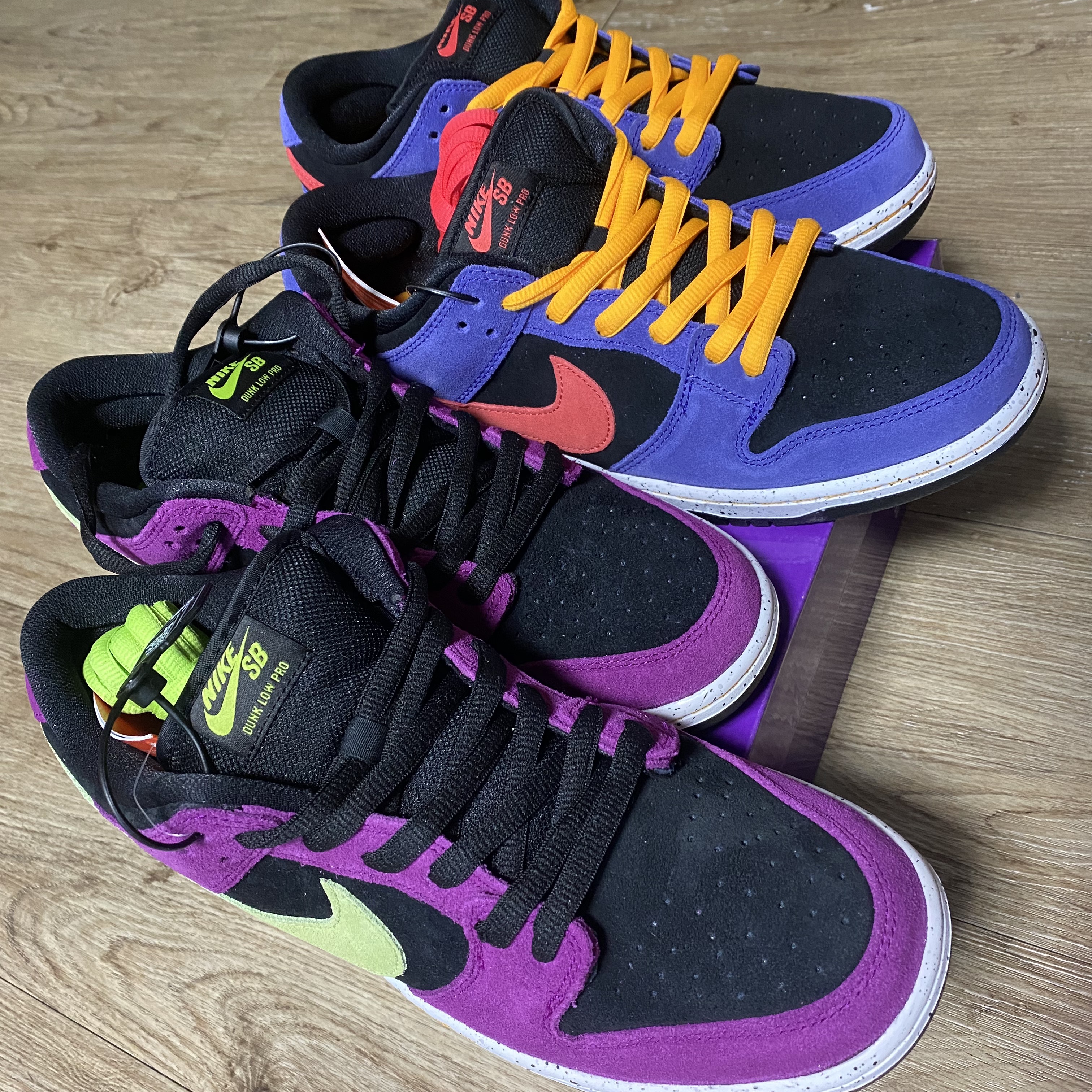 Nike SB Dunk Low Pro Red Plum, Nike SB Dunk Low Pro Trail 착용 스타일