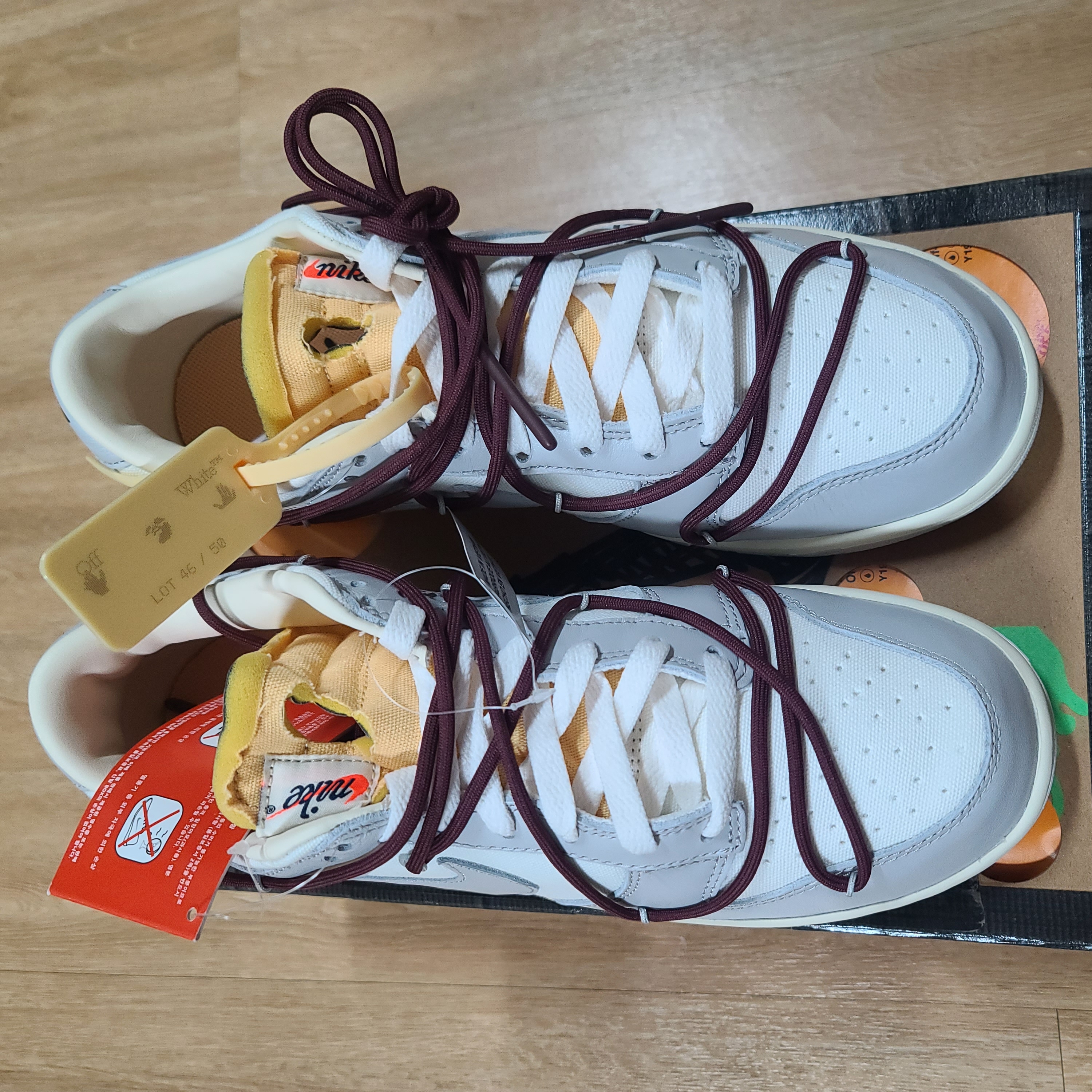 Nike x Off-White Dunk Low The 50 - Lot 46 착용 스타일 - 3