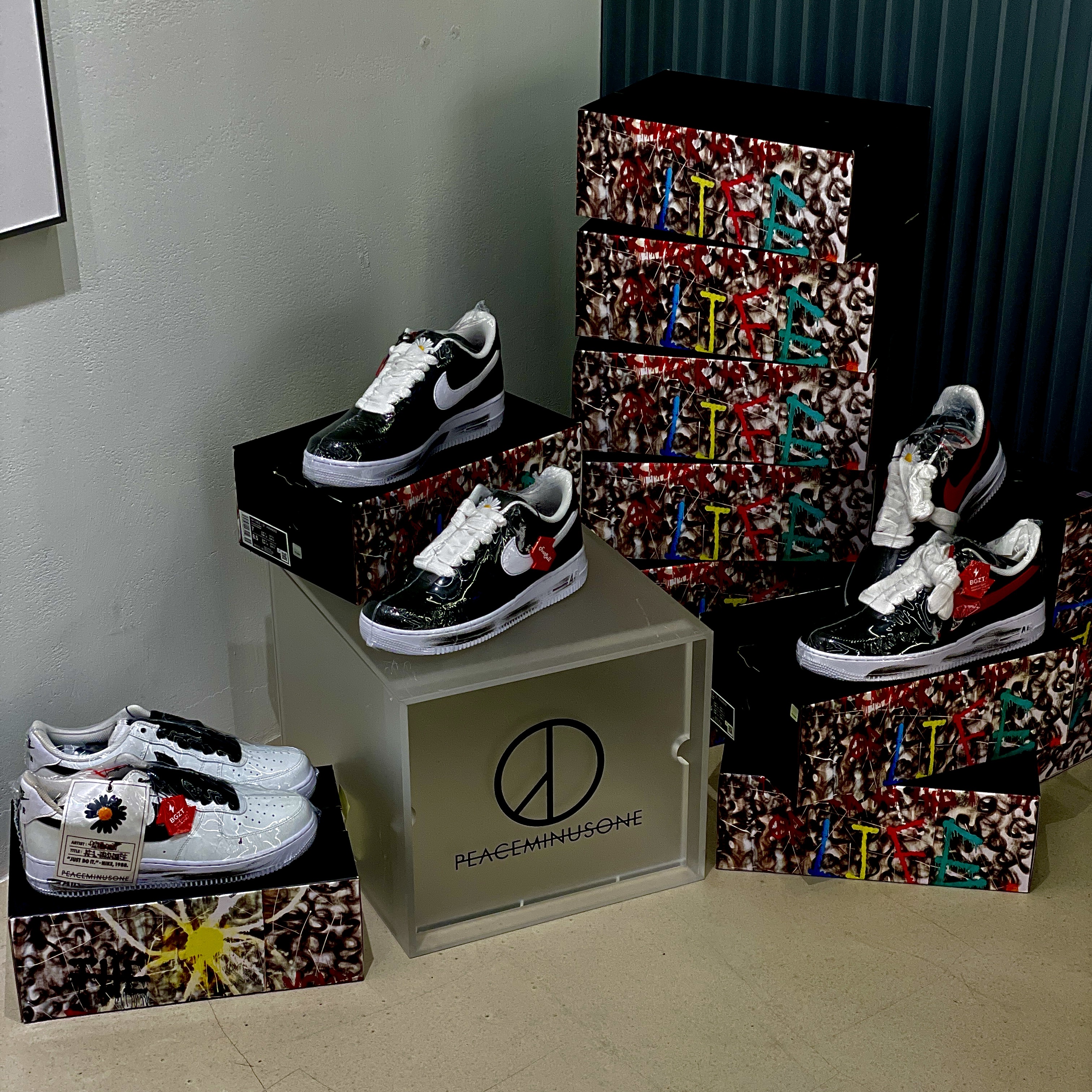 Nike x Peaceminusone Air Force 1 Low Para-Noise - Korea Exclusive, Nike x Peaceminusone Air Force 1 Low Para-Noise 2.0 착용 스타일