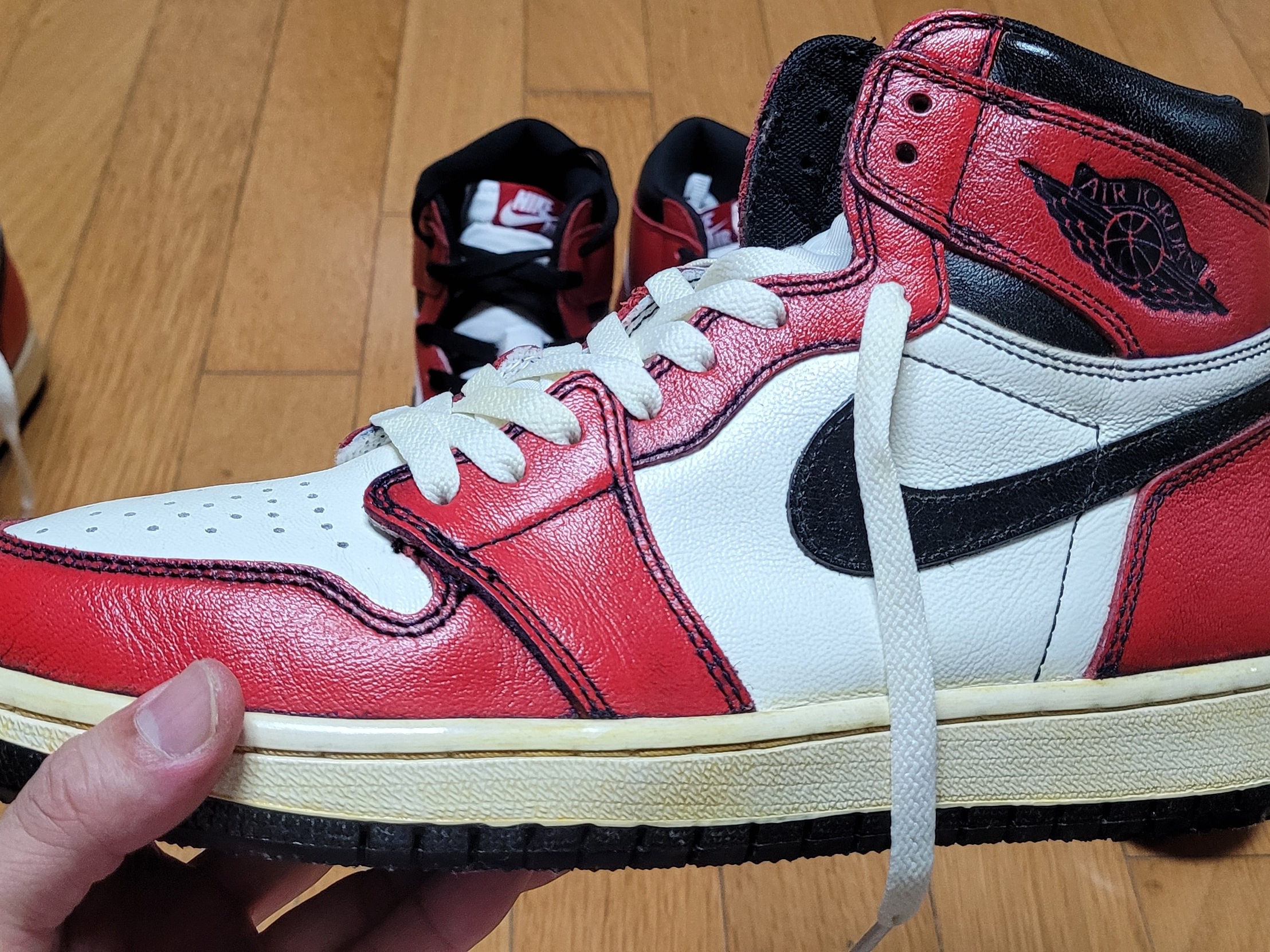 Jordan 1 Retro High OG Defiant SB LA to Chicago, Jordan 1 Retro High OG Chicago 2015 착용 스타일 - 1
