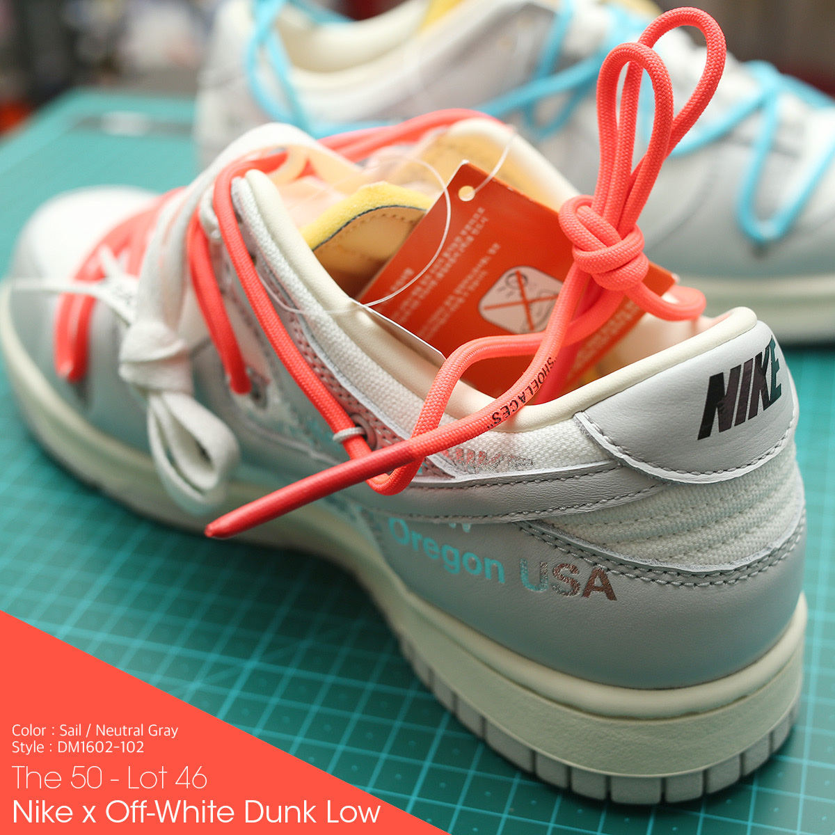 Nike x Off-White Dunk Low The 50 - Lot 46 착용 스타일 - 2