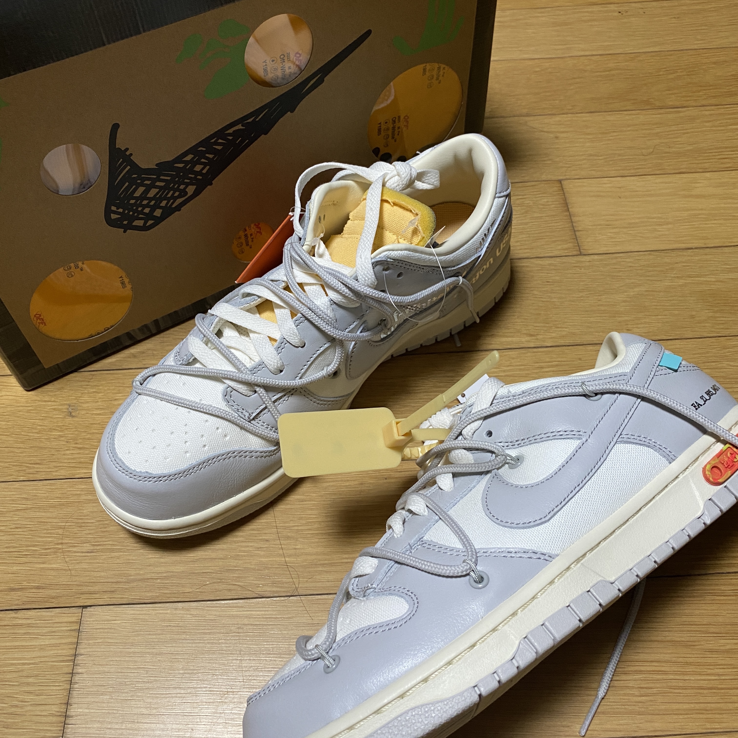 Nike x Off-White Dunk Low The 50 - Lot 46 착용 스타일 - 1