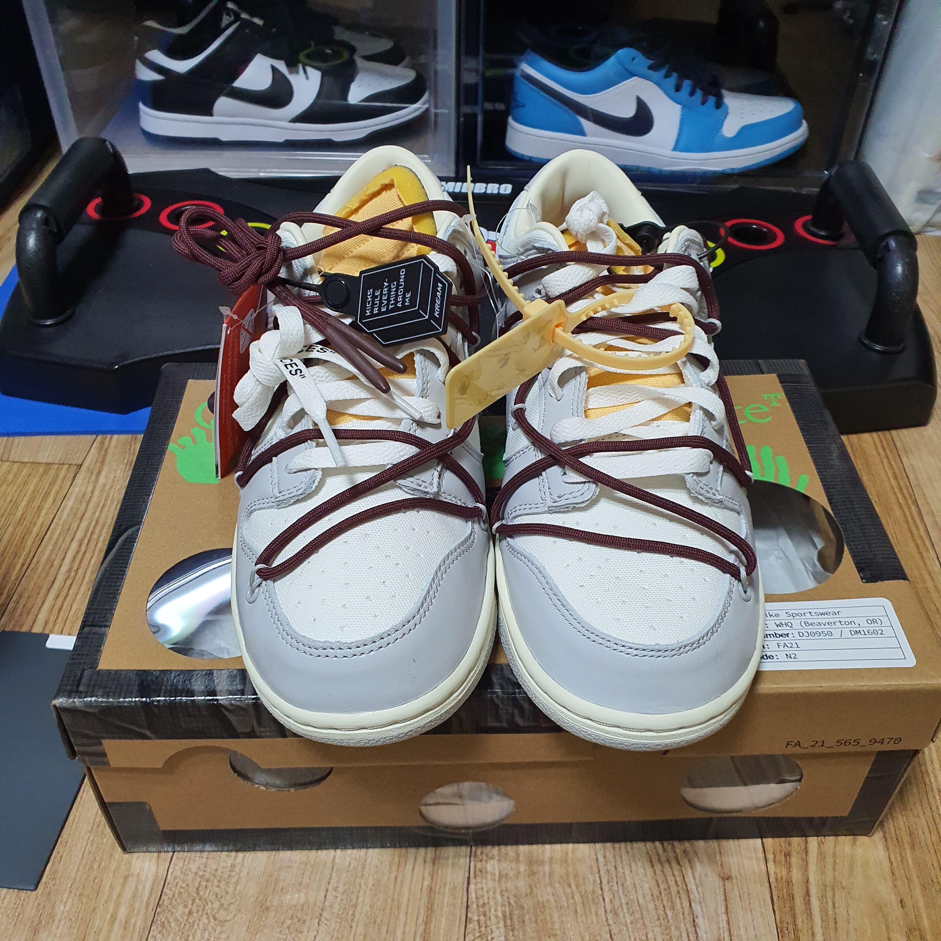 Nike x Off-White Dunk Low The 50 - Lot 46 착용 스타일 - 2