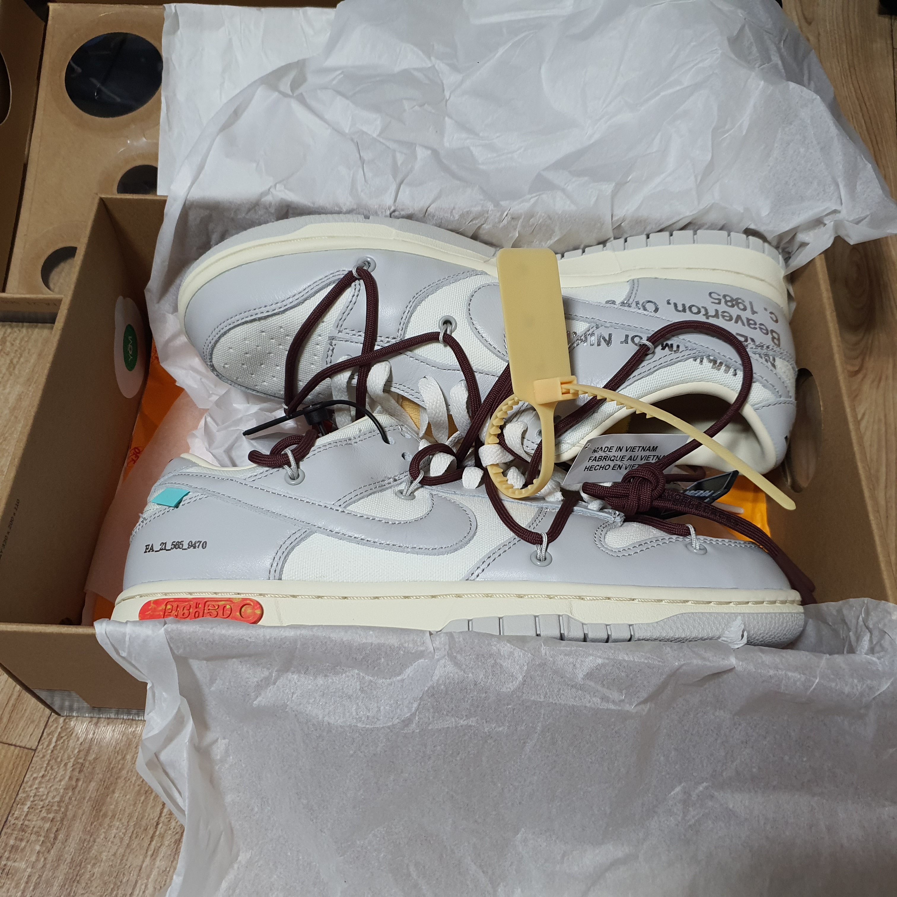 Nike x Off-White Dunk Low The 50 - Lot 46 착용 스타일 - 1