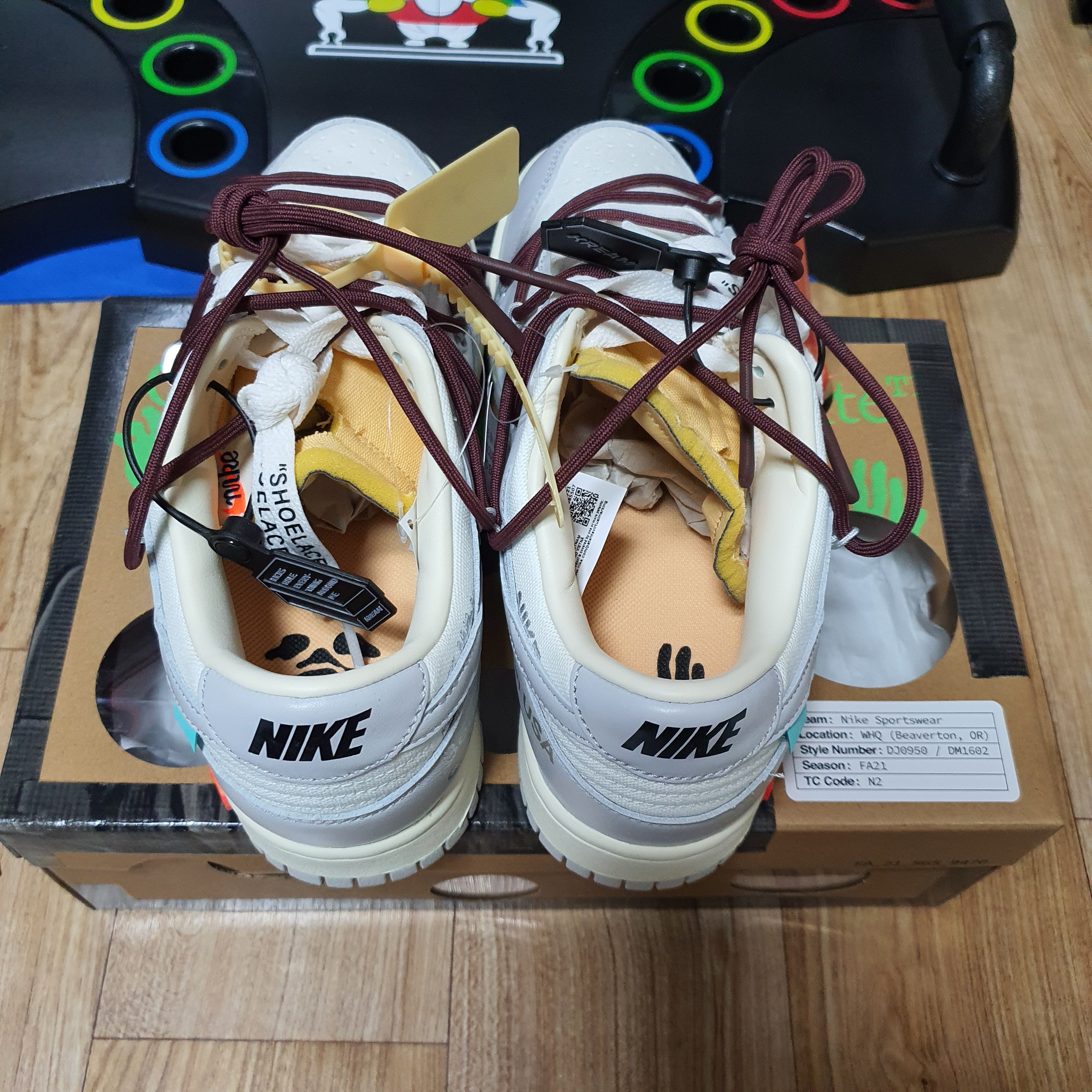 Nike x Off-White Dunk Low The 50 - Lot 46 착용 스타일 - 4