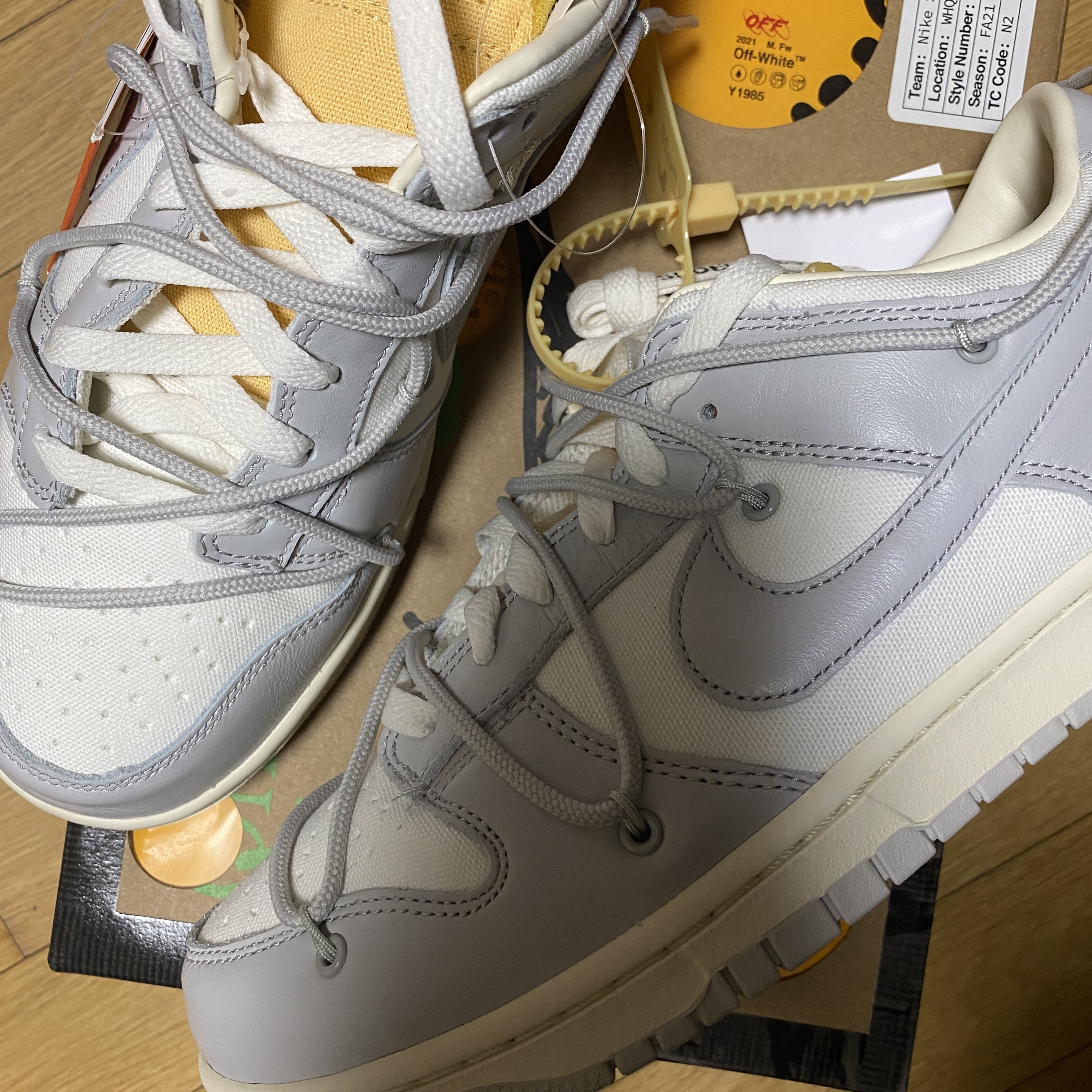 Nike x Off-White Dunk Low The 50 - Lot 46 착용 스타일 - 2