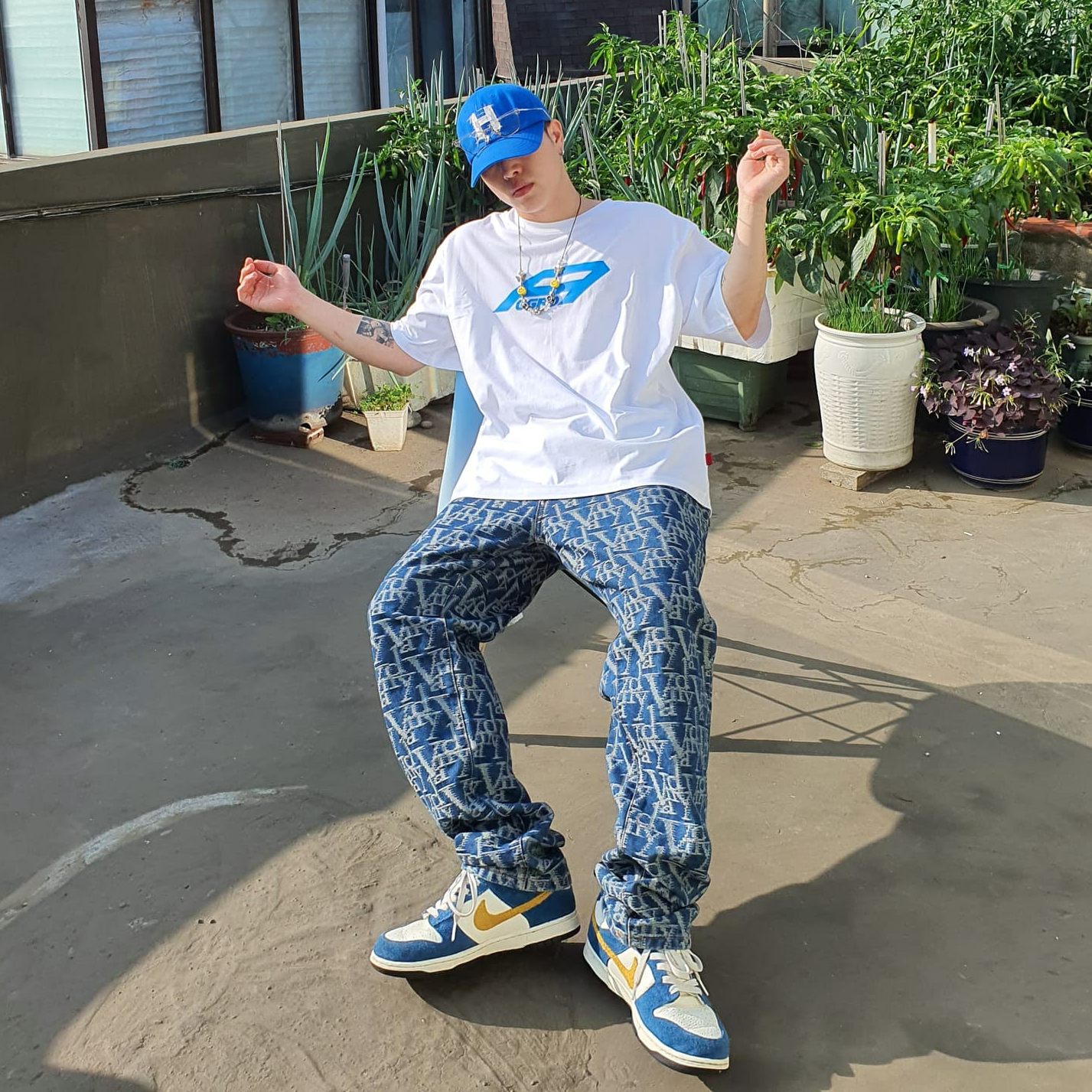 Nike x Kasina Dunk Low 80's Bus 착용 스타일