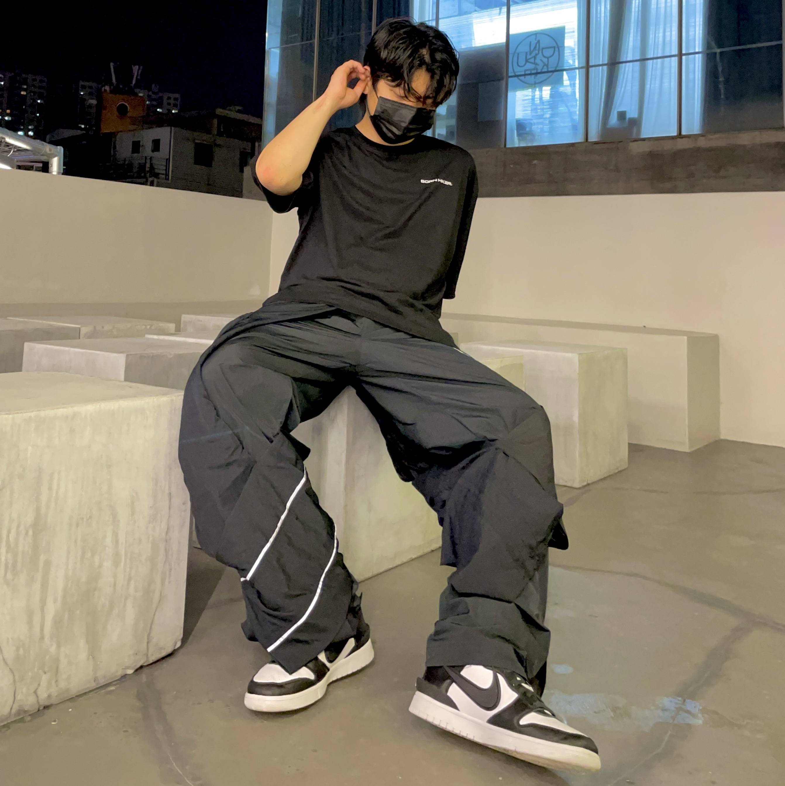 Nike x Ambush Dunk High Black, Nike NRG DH Pants Black 착용 스타일