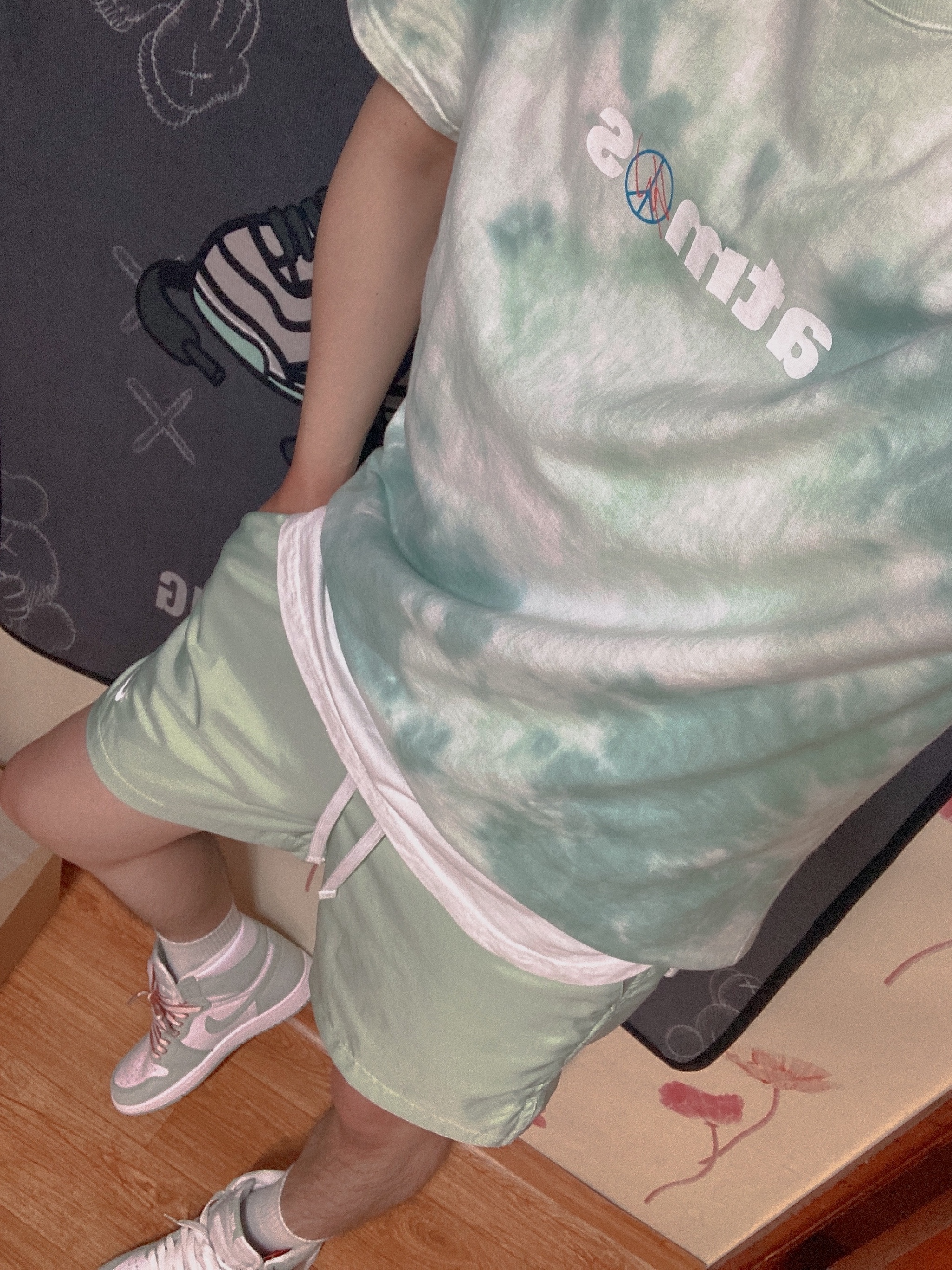 (W) Jordan 1 Retro High OG Seafoam 착용 스타일