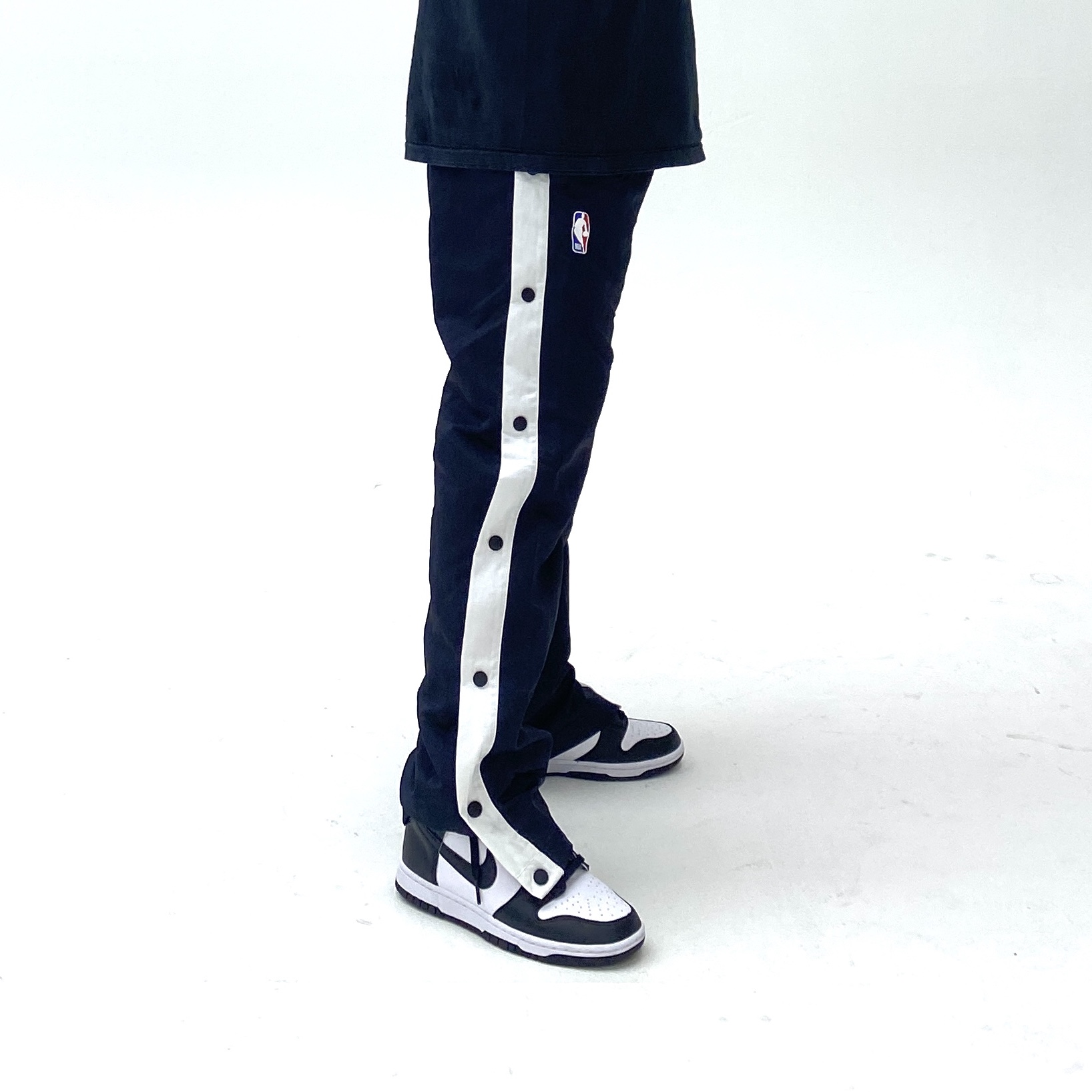 Nike Dunk High Retro Black and White, Stussy Basic Stussy T-Shirt Black 2021 착용 스타일 - 2