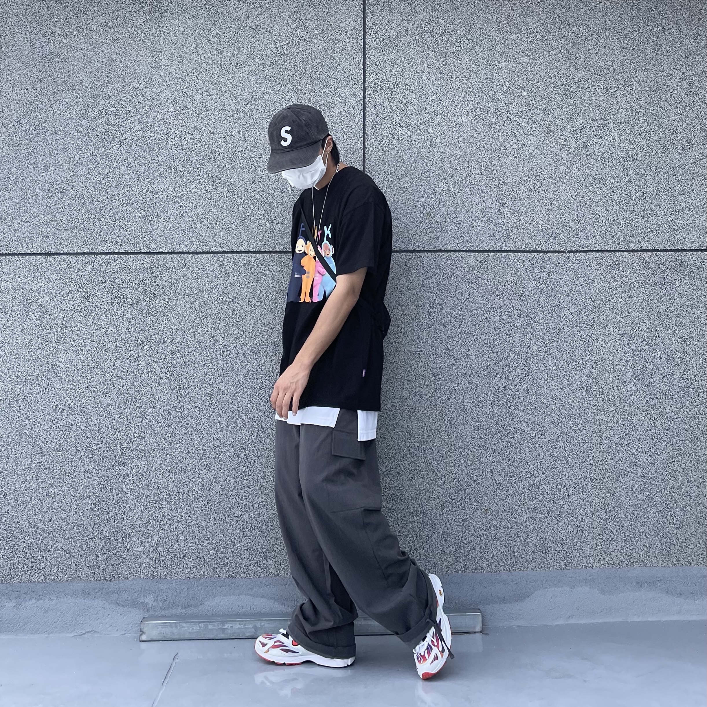 Nike x Supreme Zoom Streak Spectrum Plus White 착용 스타일